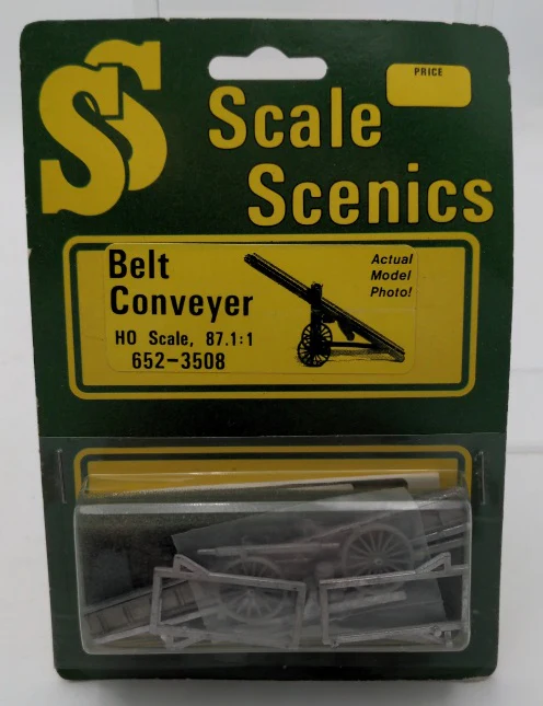 Scale Scenics 652-3508 HO Scale Belt Conveyer Conveyor Unpainted Metal Kit