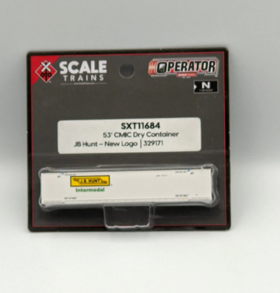 Scale Trains SXT11684 N Scale CMIC 53" Dry Container JB Hunt - New Logo