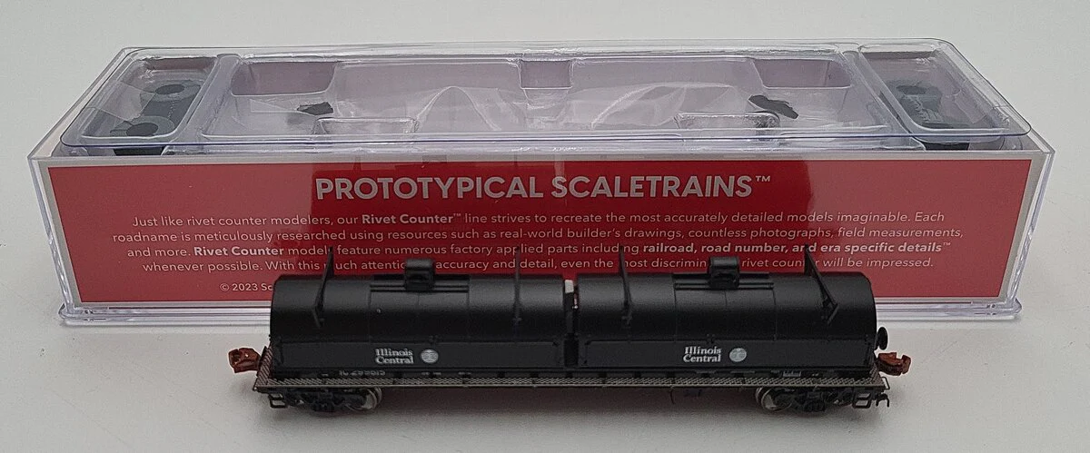 Scale Trains SXT38652 N Scale Illinois Central Coil Steel Car LN/Box