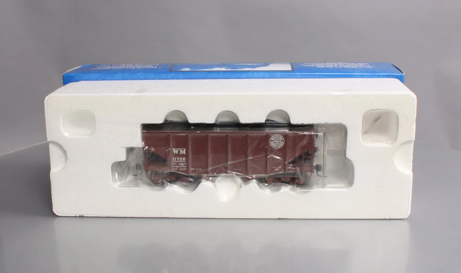 Atlas 7756-3 Western Maryland (Early) 55 Ton Fishbelly Hopper #11726 (2Rail) NIB
