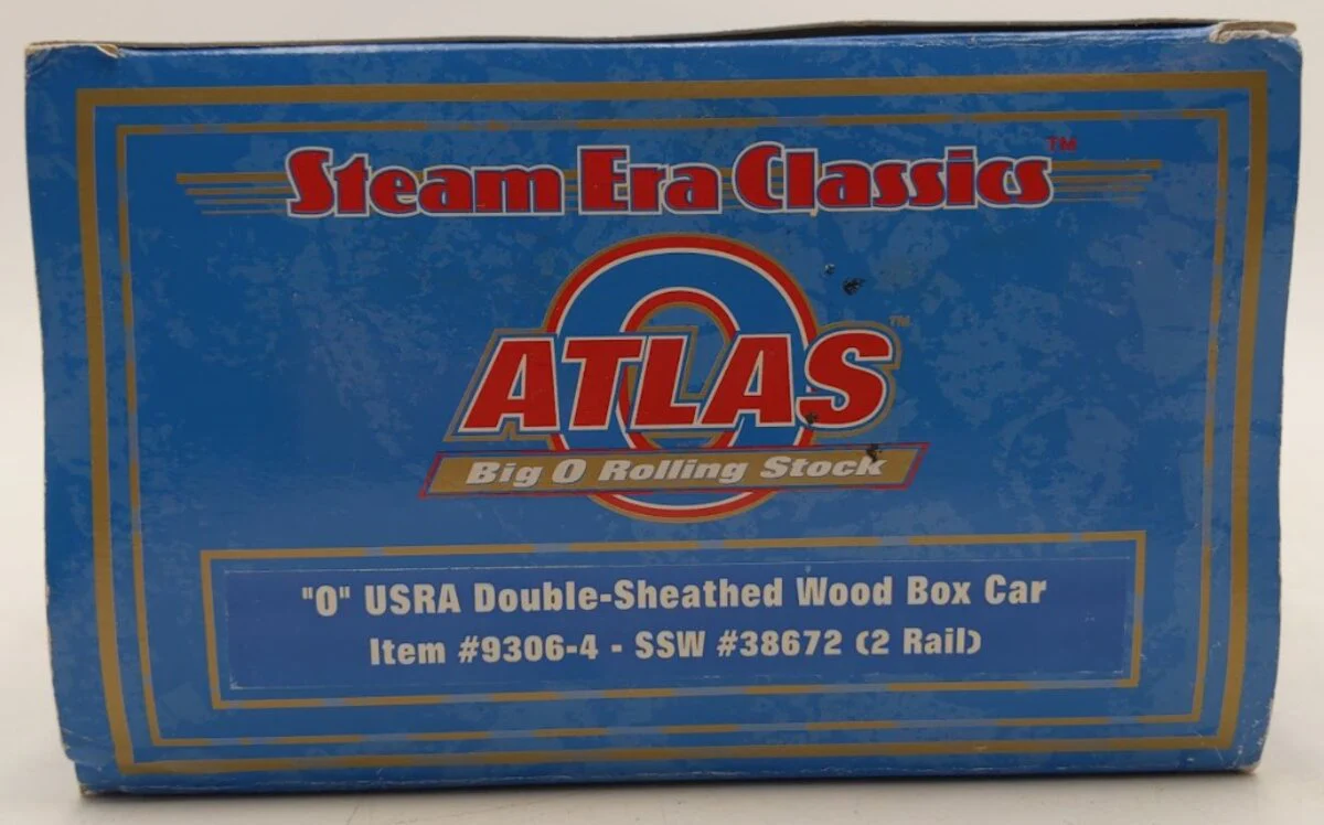 Atlas 9306-4 O Scale SSW USRA Double Sheathed Wood Box Car #38672 (2Rail) NIB - Image 8