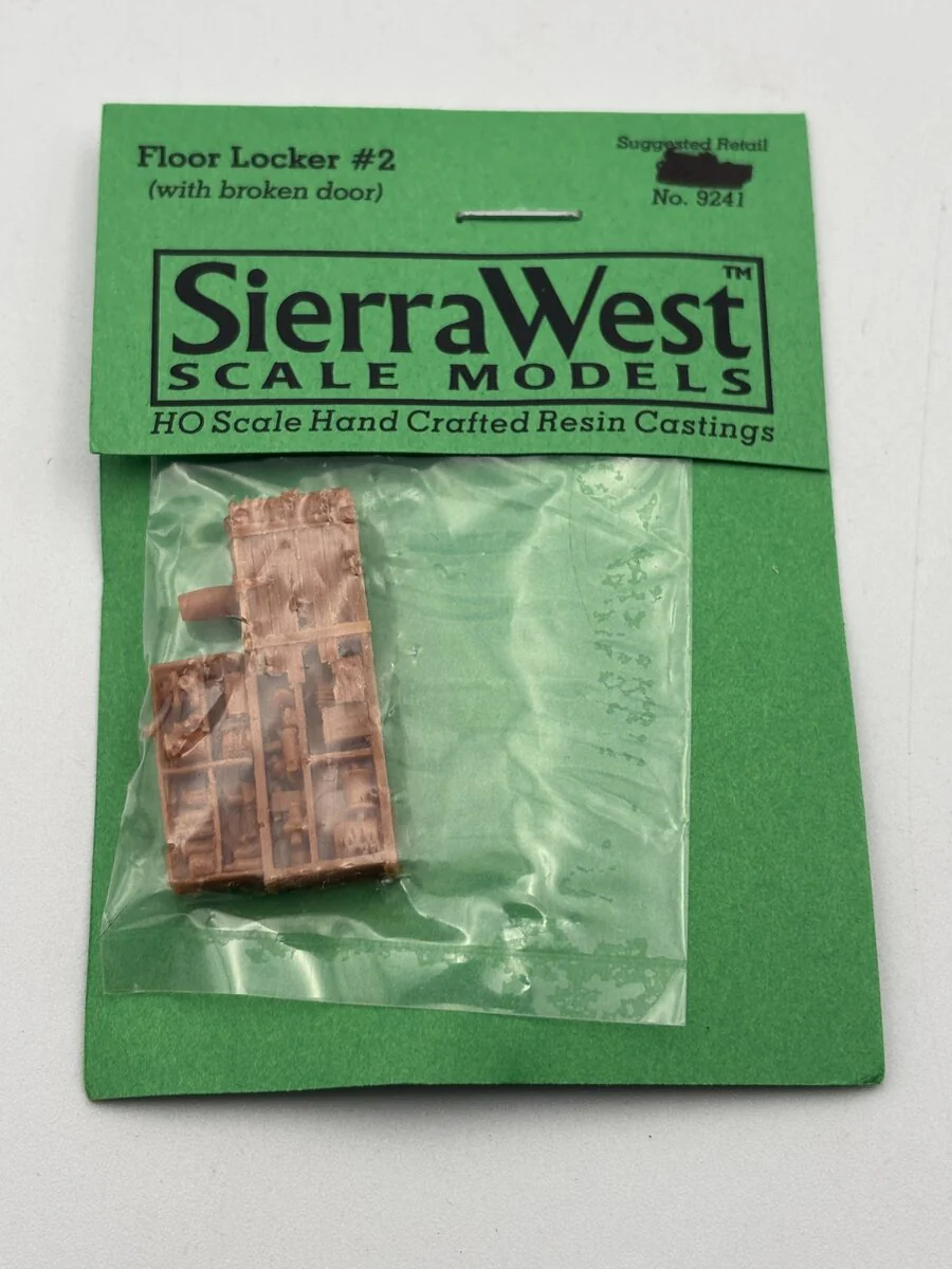 Sierra West 9241 HO Floor Locker #2 (With Broken Door) Resin Casting