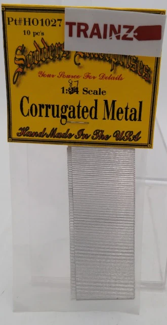 Sodders Enterprises HO1027 HO Scale Corrugated Meta Sheet (Pack of 10)