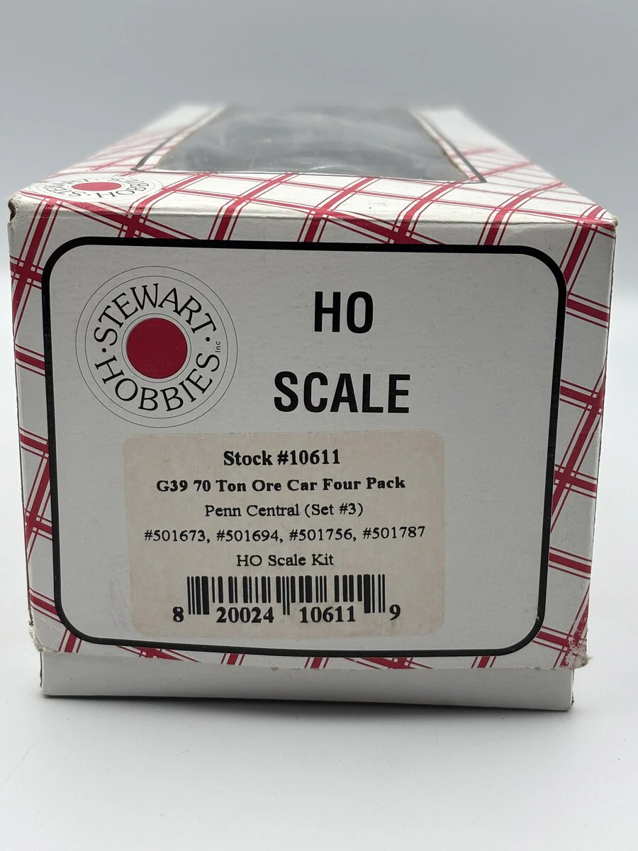 Stewart 10611 HO Penn Central G39 70-Ton Ore Car (4) Set #3