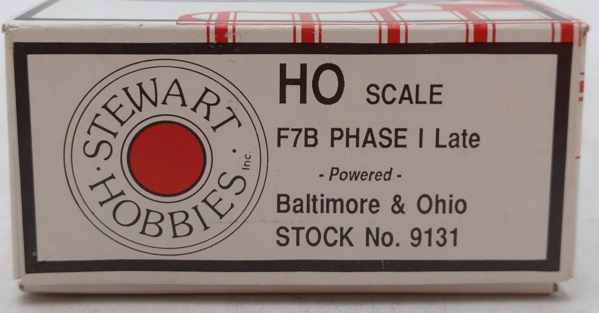 Stewart 8131 HO Baltimore & Ohio Powered F3B Diesel Locomotive LN/Box - Image 9