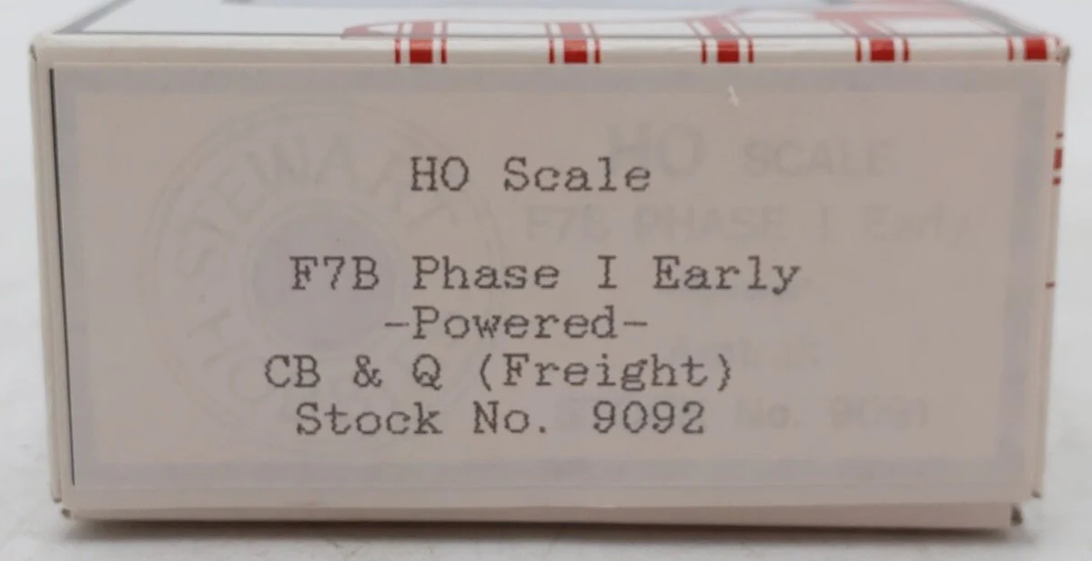 Stewart Hobbies 9092 HO Scale Burlington Northern B Unit Diesel Locomotive LN/Box - Image 9