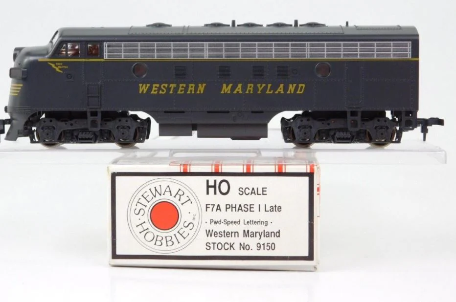 Stewart Hobbies 9150 HO Western Maryland F7A Phase I Late Powered Locomotive LN/Box