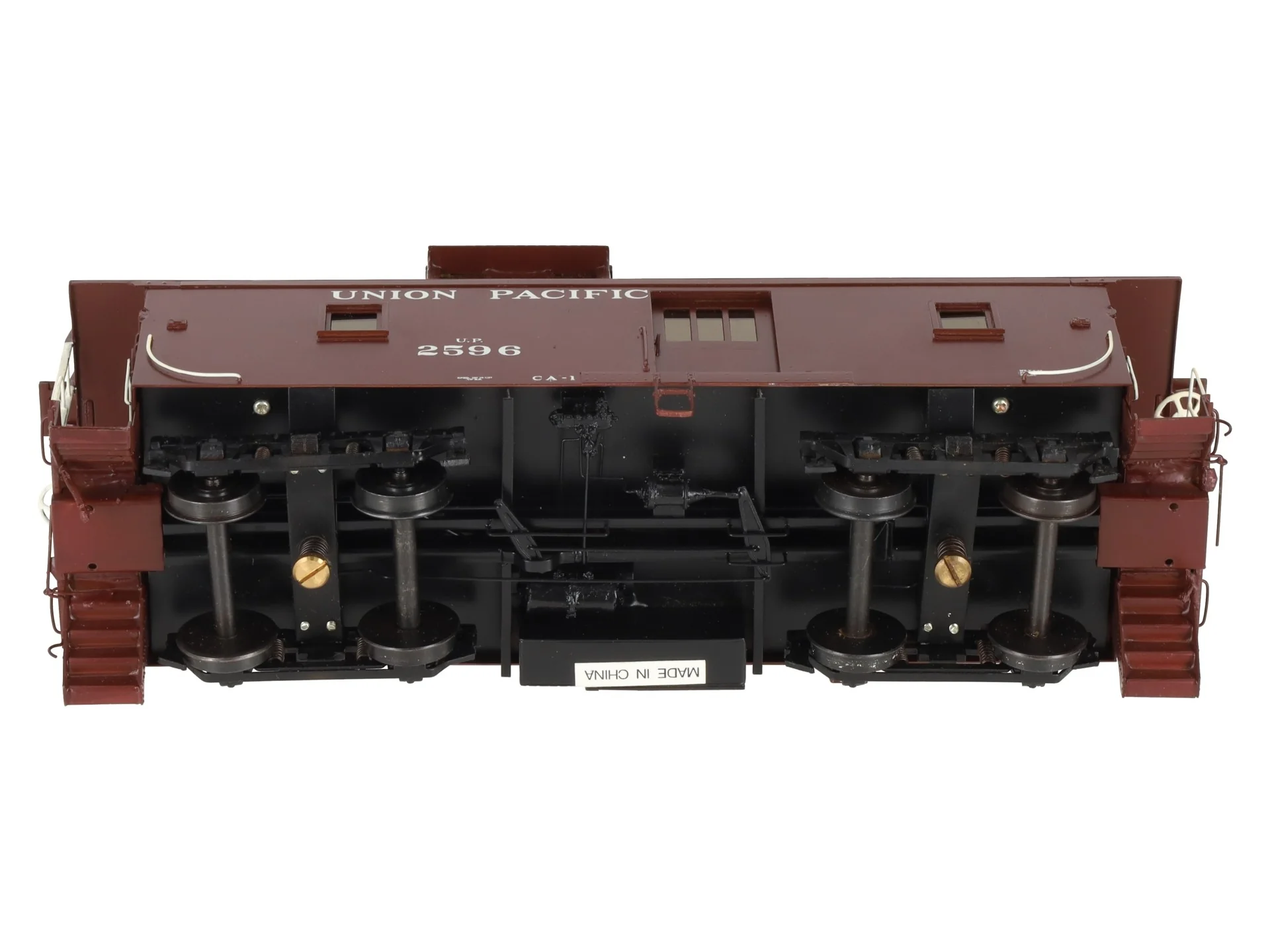 Sunset Models 2667 O Brass UP CA-1 Wood Caboose w/ Cargo Door #2596 (2-Rail) EX/Box - Image 10