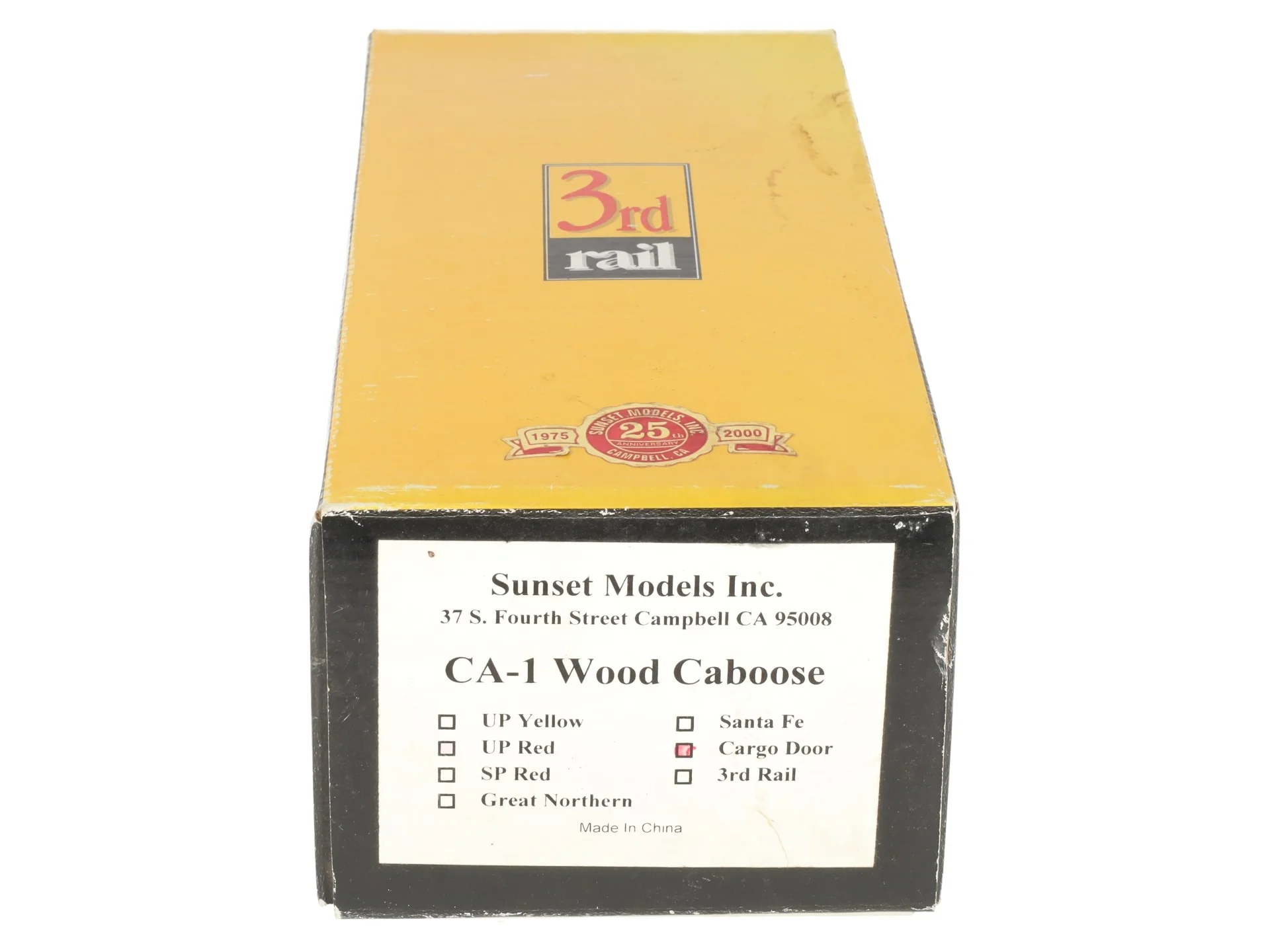 Sunset Models 2667 O Brass UP CA-1 Wood Caboose w/ Cargo Door #2596 (2-Rail) EX/Box - Image 12