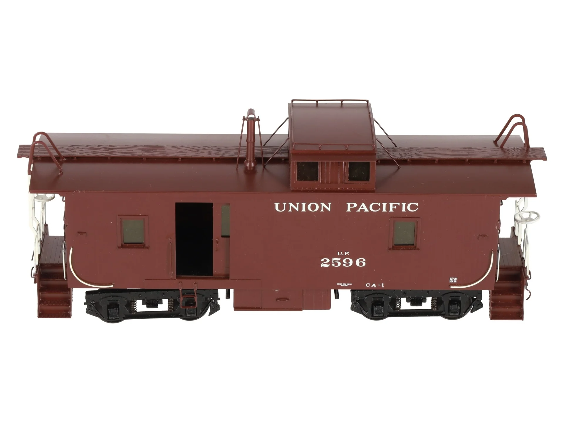 Sunset Models 2667 O Brass UP CA-1 Wood Caboose w/ Cargo Door #2596 (2-Rail) EX/Box - Image 4