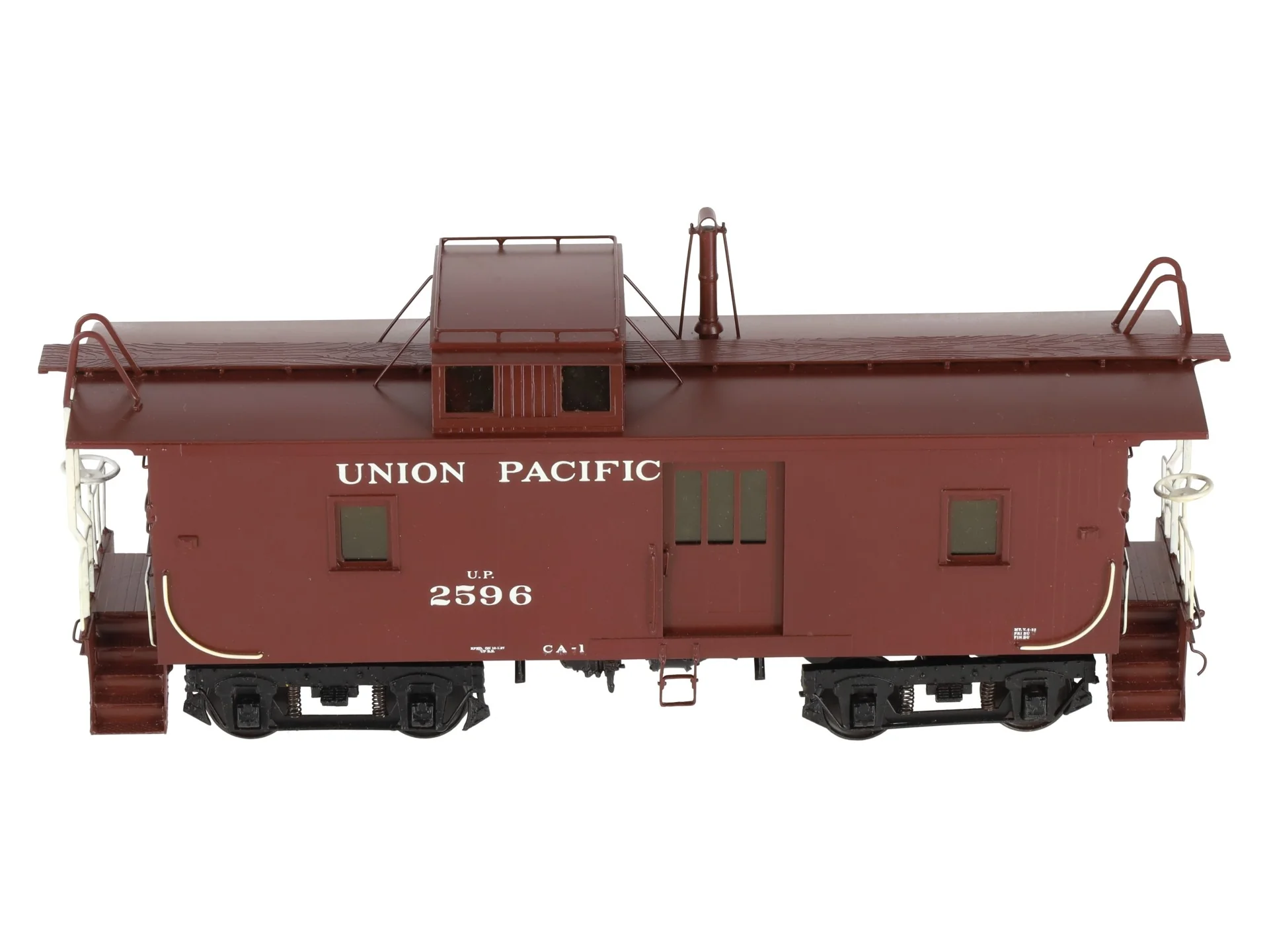 Sunset Models 2667 O Brass UP CA-1 Wood Caboose w/ Cargo Door #2596 (2-Rail) EX/Box - Image 5