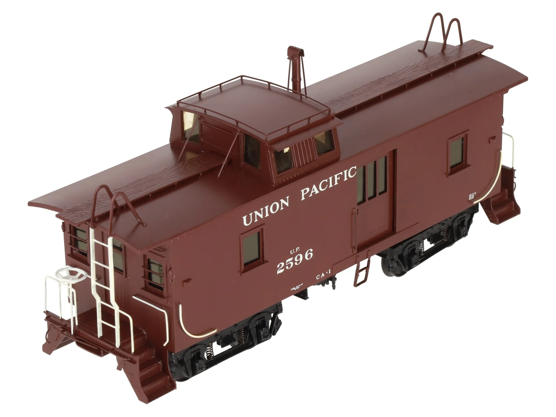 Sunset Models 2667 O Brass UP CA-1 Wood Caboose w/ Cargo Door #2596 (2-Rail) EX/Box - Image 8
