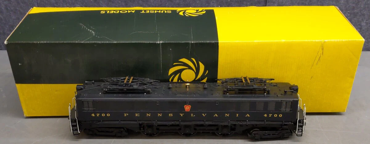 Sunset Models 4700 O BRASS PRR P5 Box Cab Electric Locomotive #4700 -2 Rail EX/Box