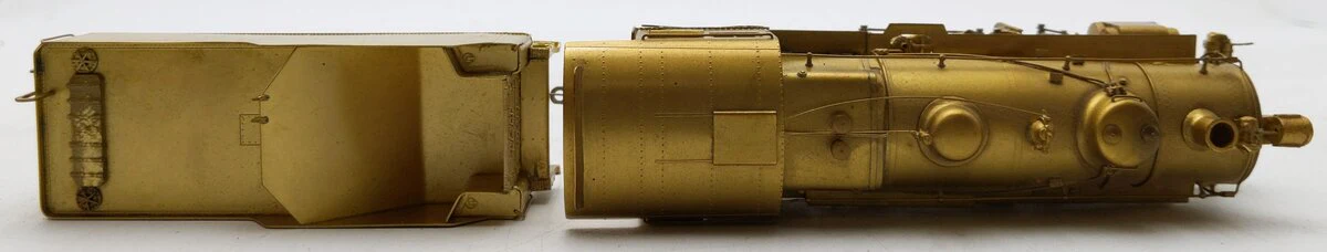 Sunset Models Brass HO PRR Class H-10 2-8-0 Steam Locomotive & Tender- Unpainted EX/Box - Image 3
