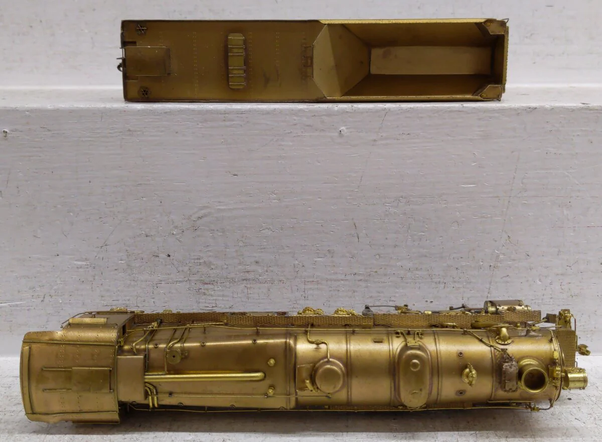 Sunset Models HO BRASS Pennsylvania M-1A 4-8-2 Steam Loco & Tender - Unpainted VG/Box - Image 3
