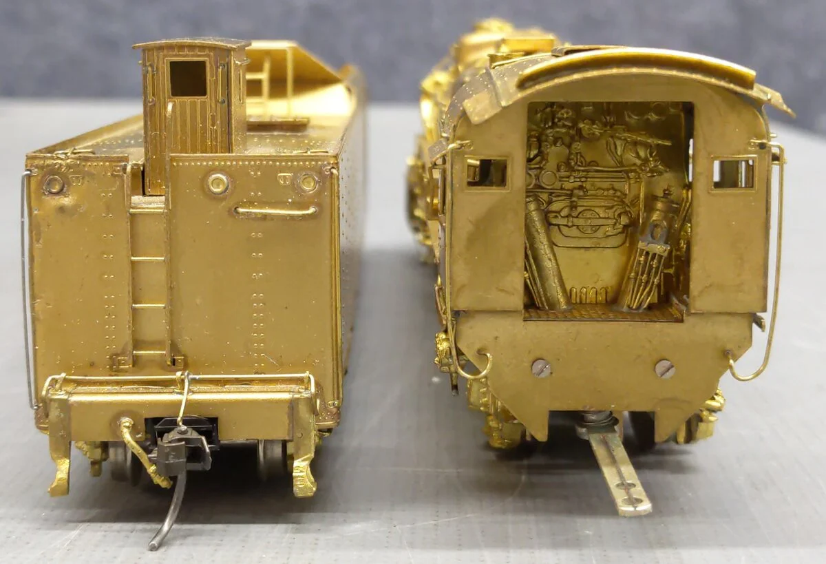 Sunset Models HO BRASS Pennsylvania M-1A 4-8-2 Steam Loco & Tender - Unpainted VG/Box - Image 6