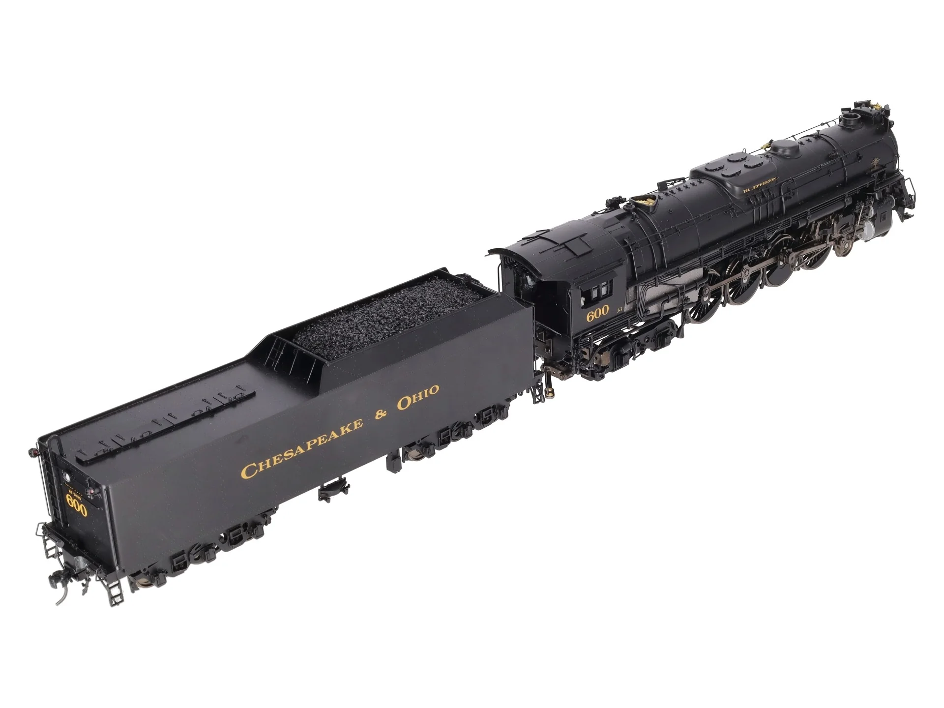 Sunset Models O Brass C&O Greenbrier 4-8-4 Steam Engine & Tender #600 (2-Rail) EX/Box - Image 10