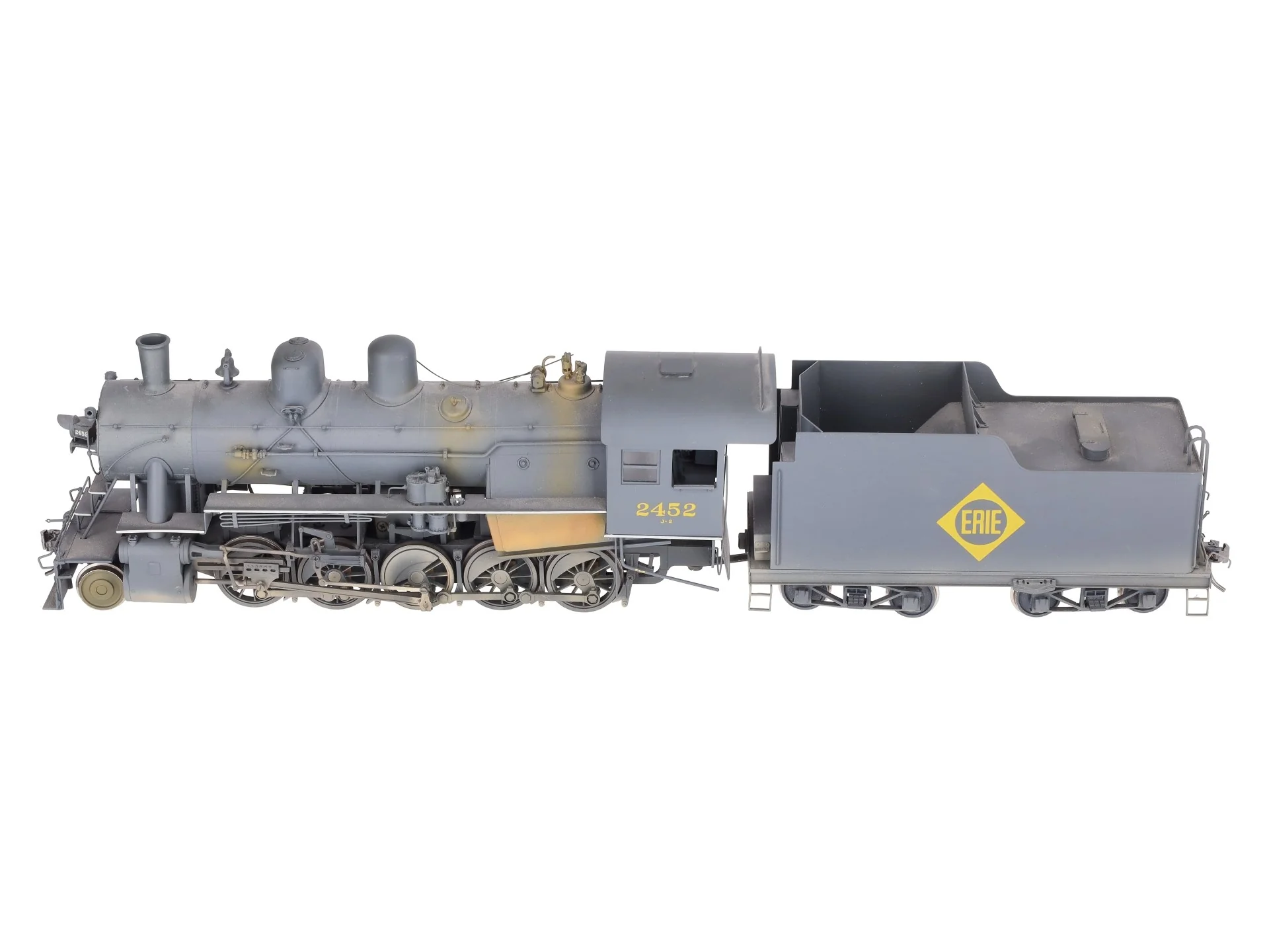 Sunset Models O Brass Erie 2-10-0 Steam Loco & Tender #2452 (2-Rail) - Painted/Box - Image 3