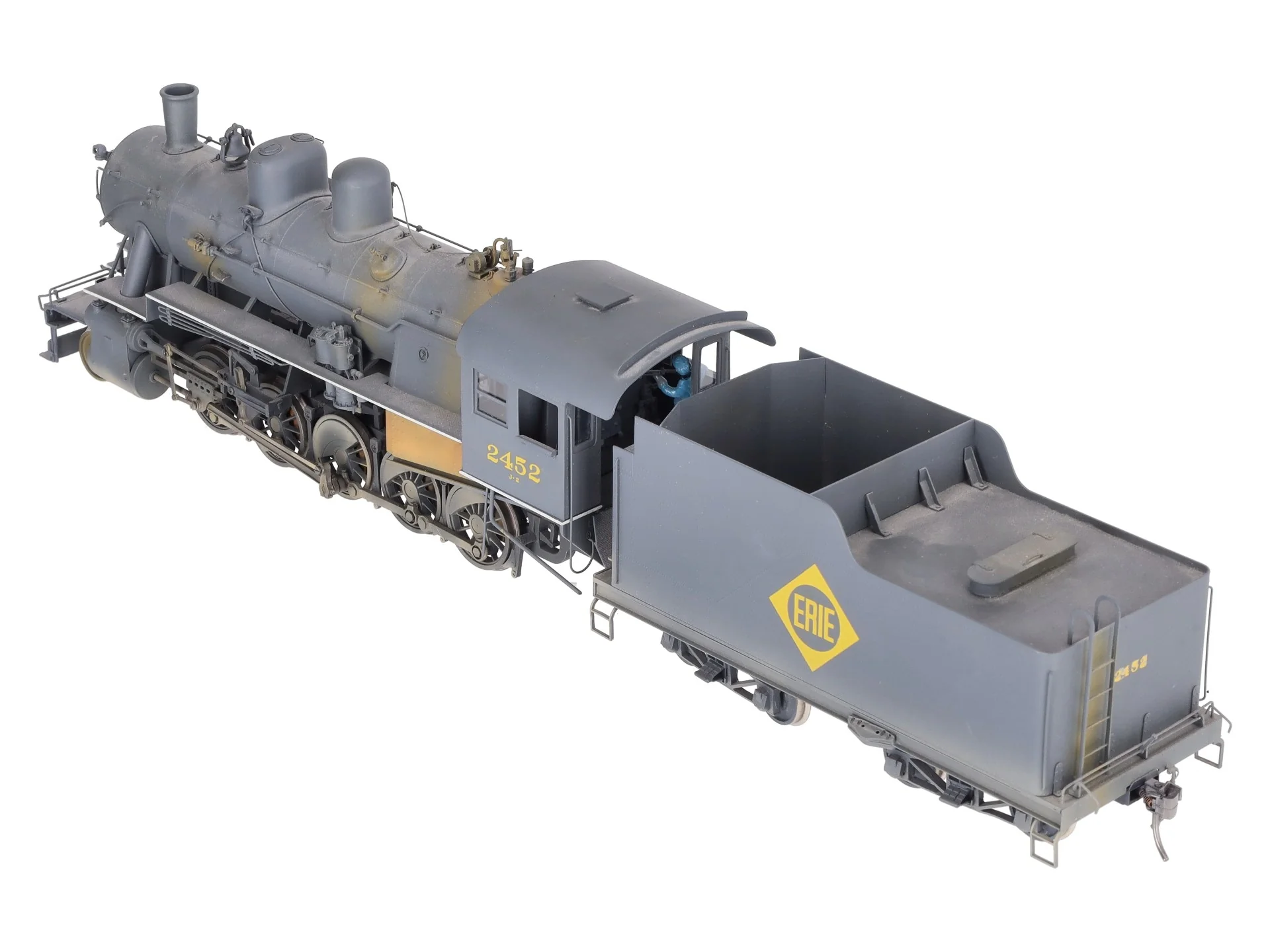 Sunset Models O Brass Erie 2-10-0 Steam Loco & Tender #2452 (2-Rail) - Painted/Box - Image 7