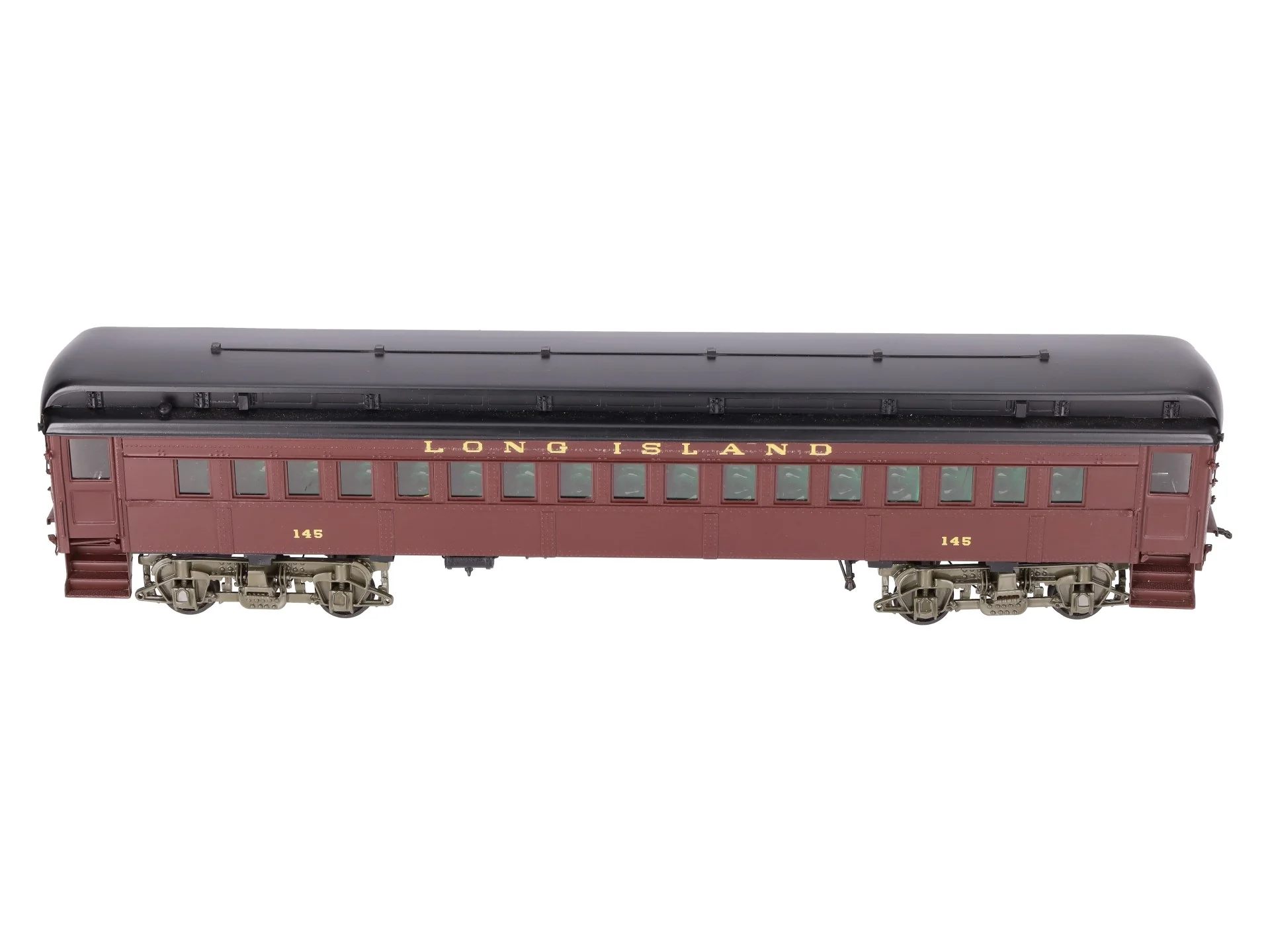 Sunset Models O Brass Long Island RR P54 Passenger Commuter Car #145 (2-Rail) EX/Box - Image 11