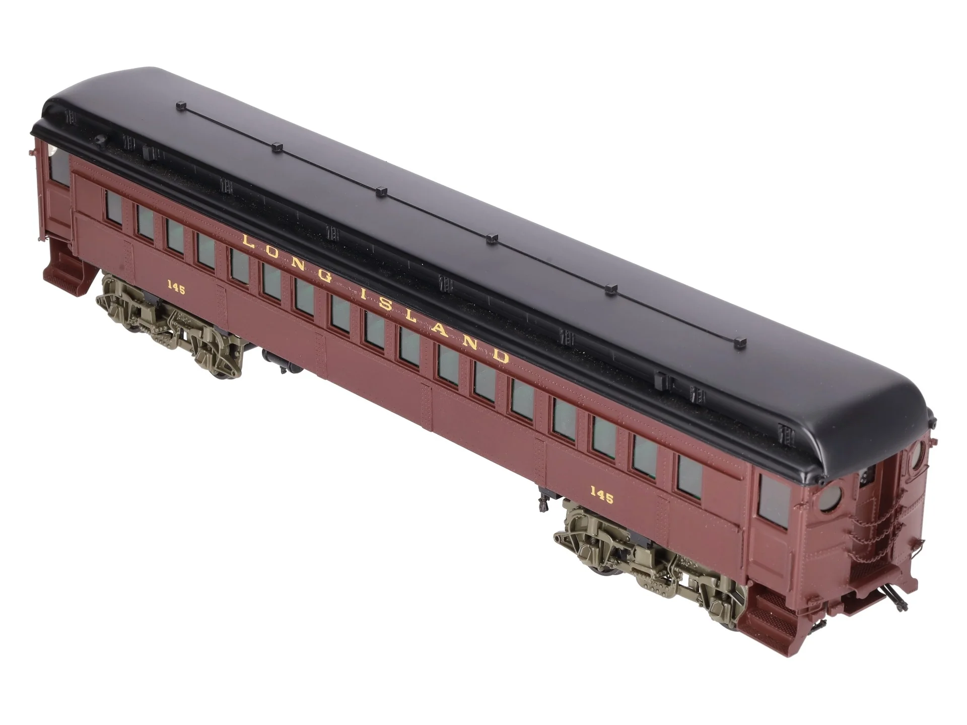 Sunset Models O Brass Long Island RR P54 Passenger Commuter Car #145 (2-Rail) EX/Box - Image 2