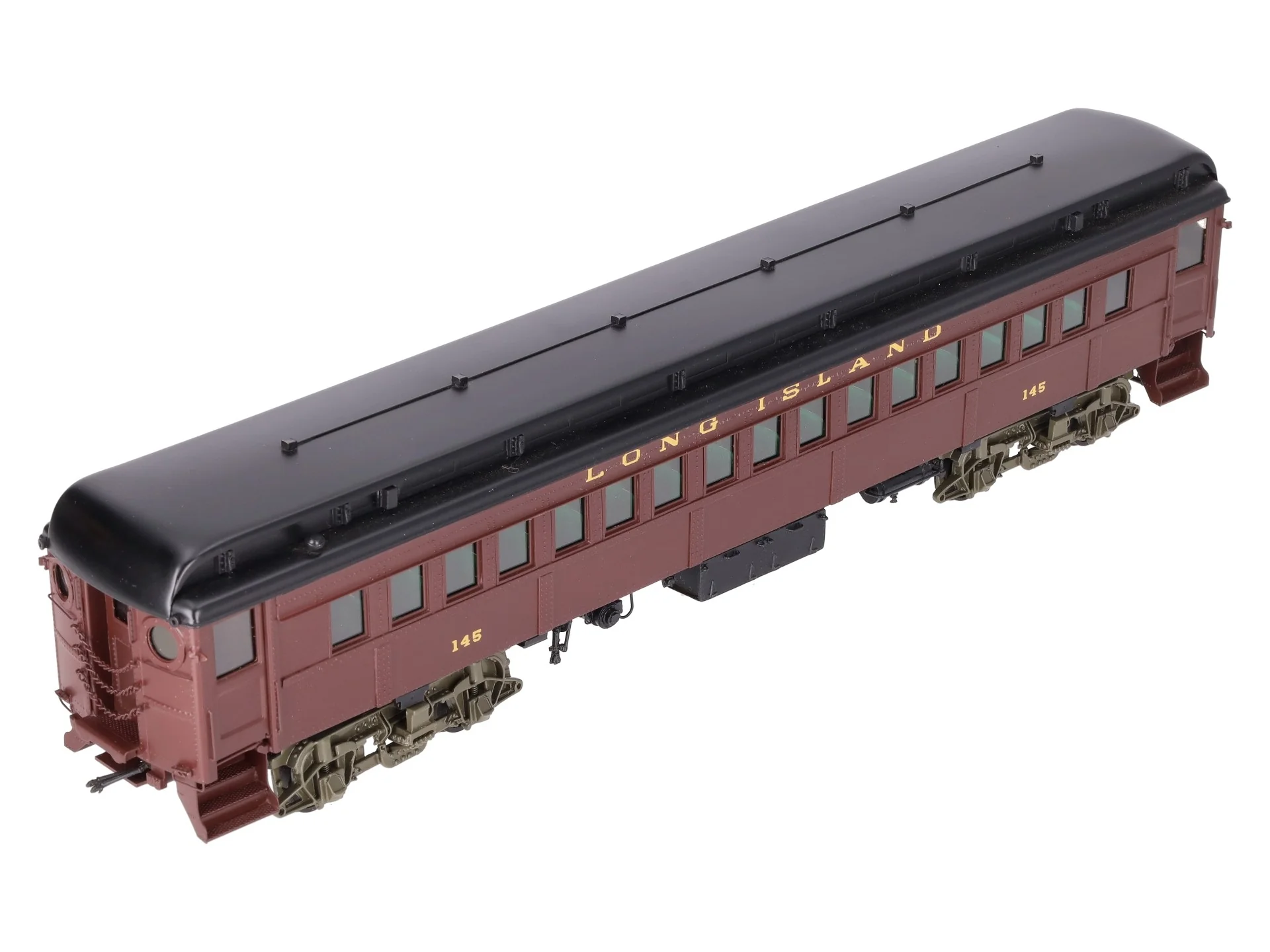 Sunset Models O Brass Long Island RR P54 Passenger Commuter Car #145 (2-Rail) EX/Box - Image 4