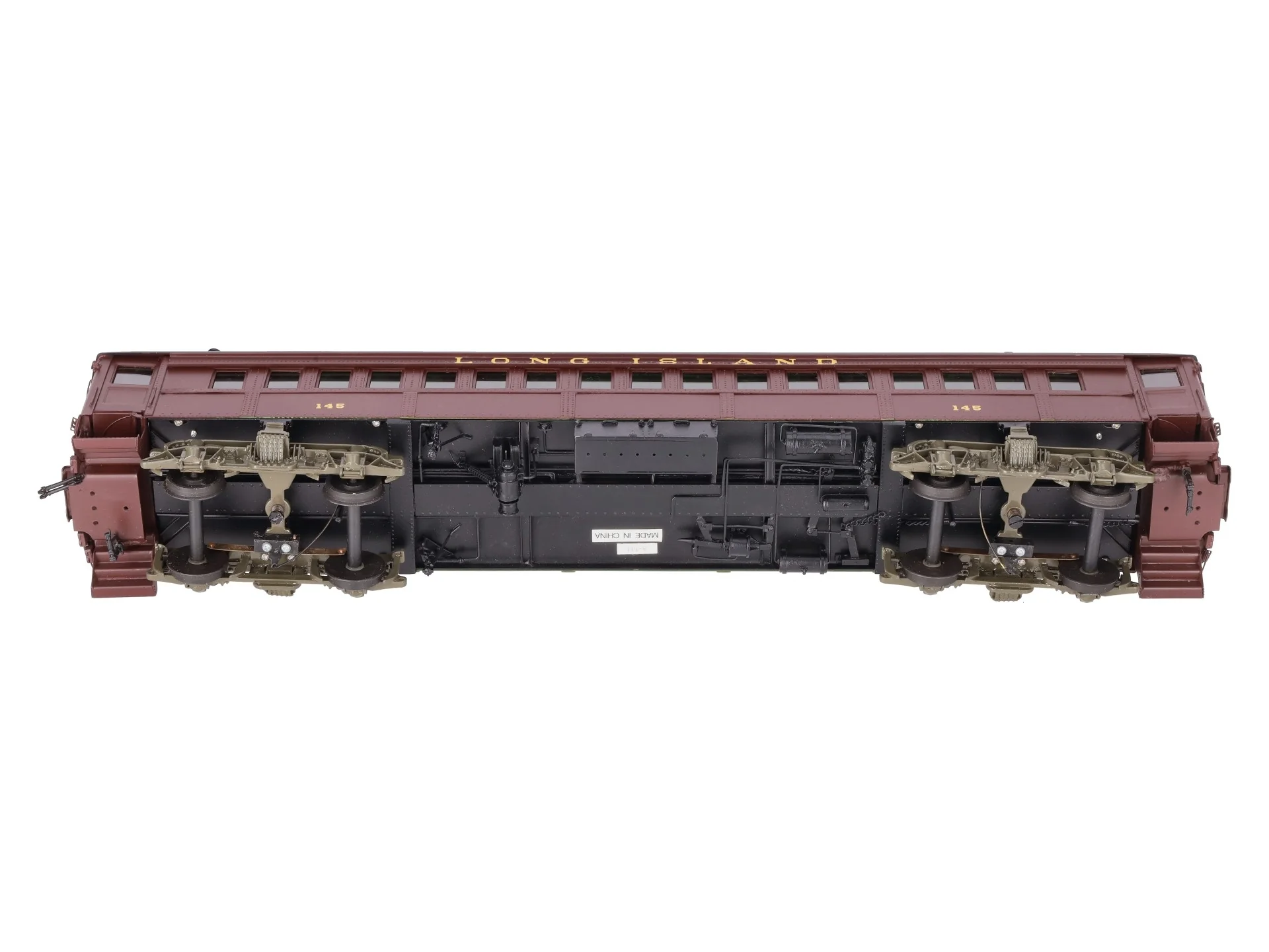 Sunset Models O Brass Long Island RR P54 Passenger Commuter Car #145 (2-Rail) EX/Box - Image 6