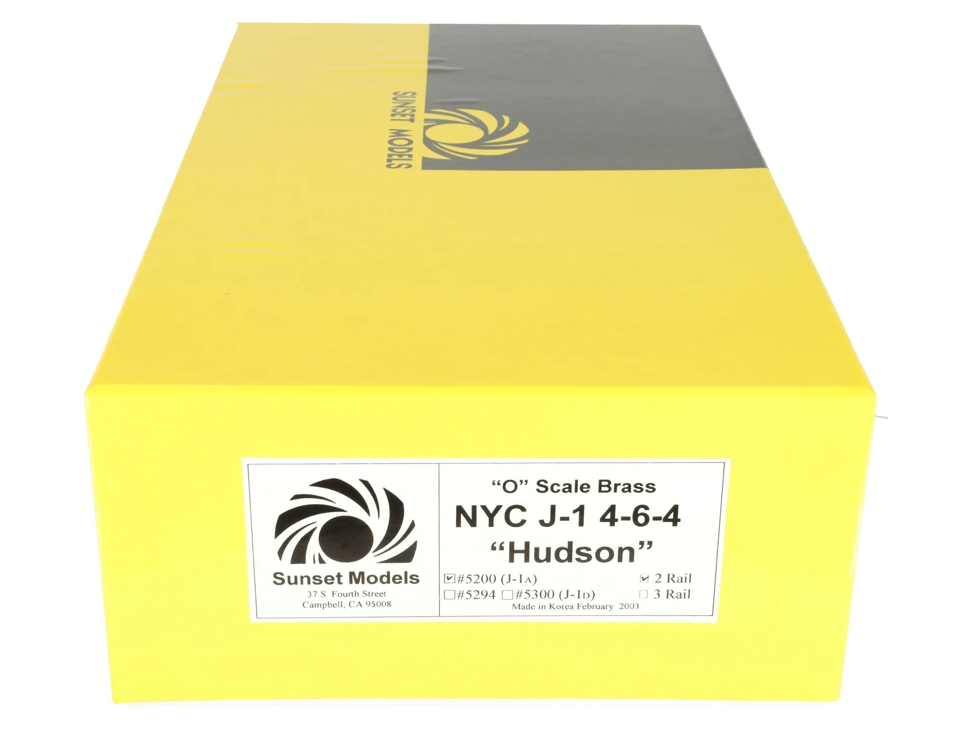 Sunset Models O Brass NYC J-1 4-6-4 "Hudson" Steam Loco & Tender #5200 (2-Rail) EX/Box - Image 10