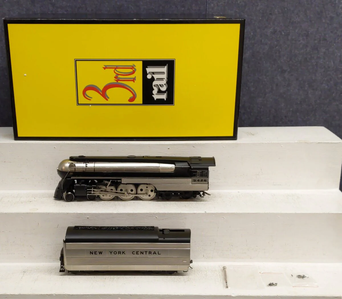 Sunset Models O Brass NYC J-3 Hudson Empire State Steam Engine & Tender #5426 EX/Box