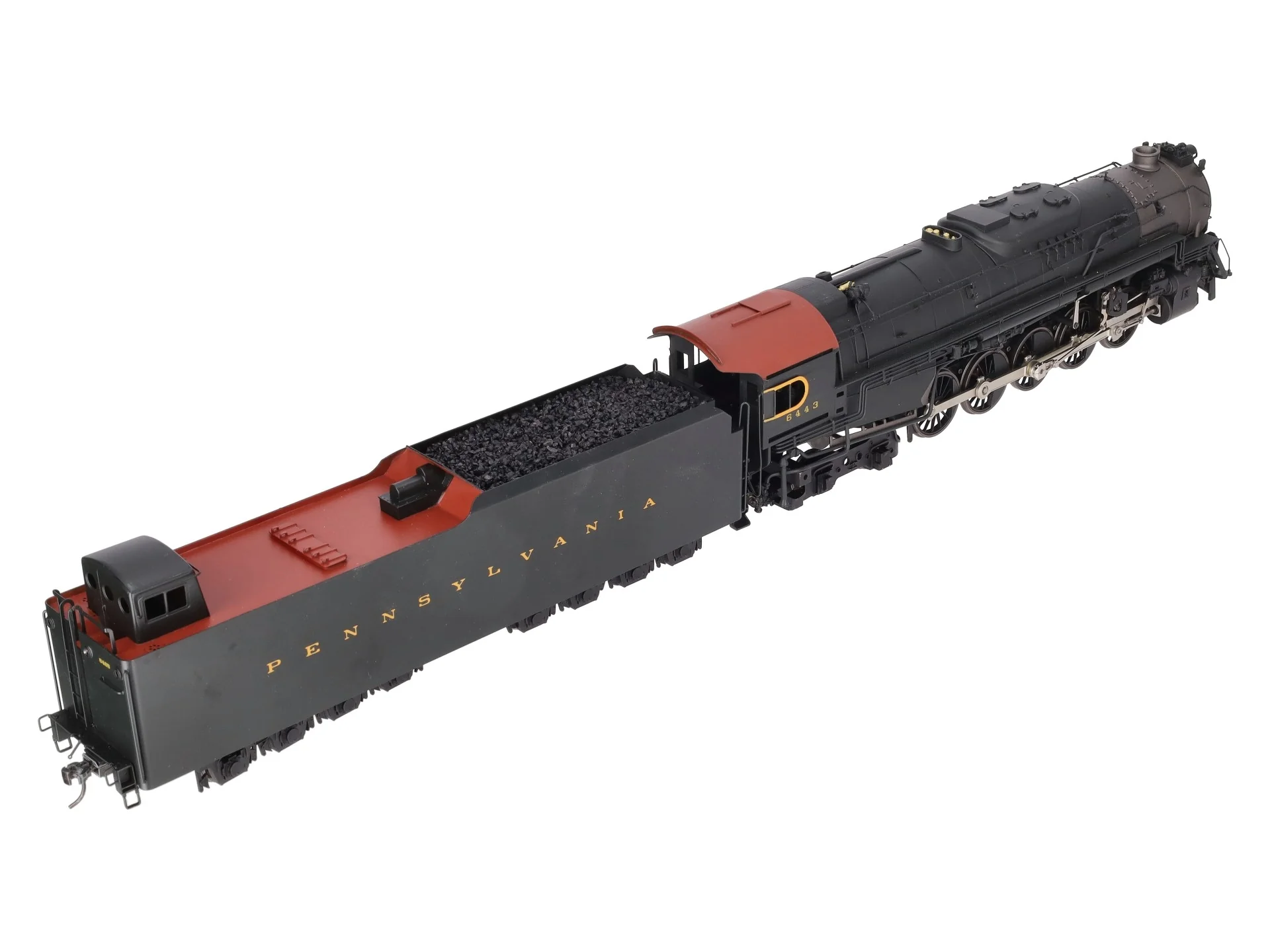 Sunset Models O Brass PRR J1a 2-10-4 Steam Locomotive & Tender #6443 (2-Rail) EX/Box - Image 11