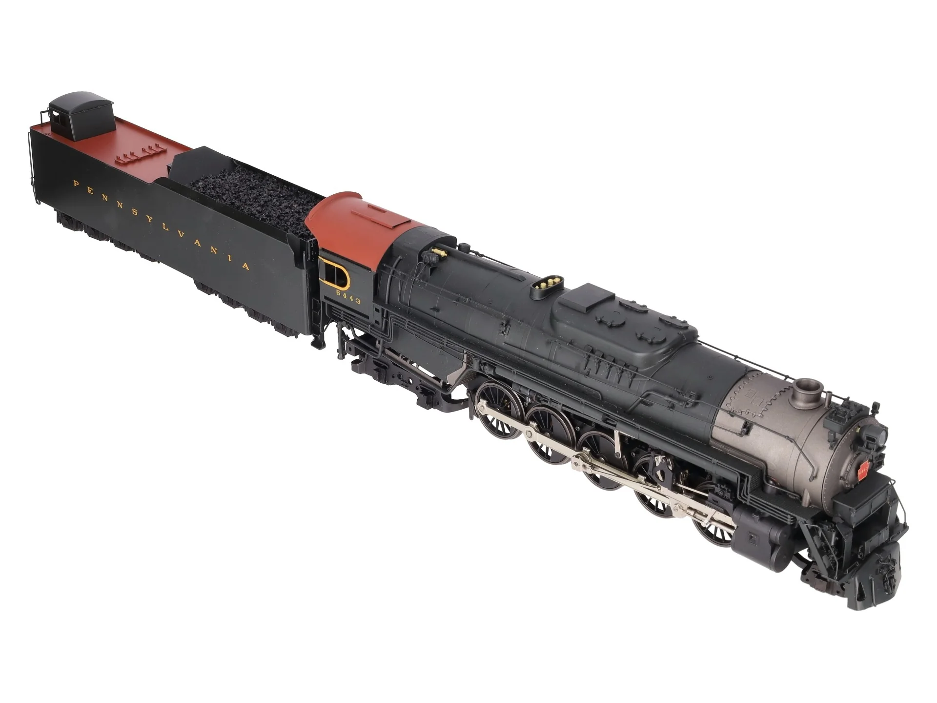 Sunset Models O Brass PRR J1a 2-10-4 Steam Locomotive & Tender #6443 (2-Rail) EX/Box - Image 2
