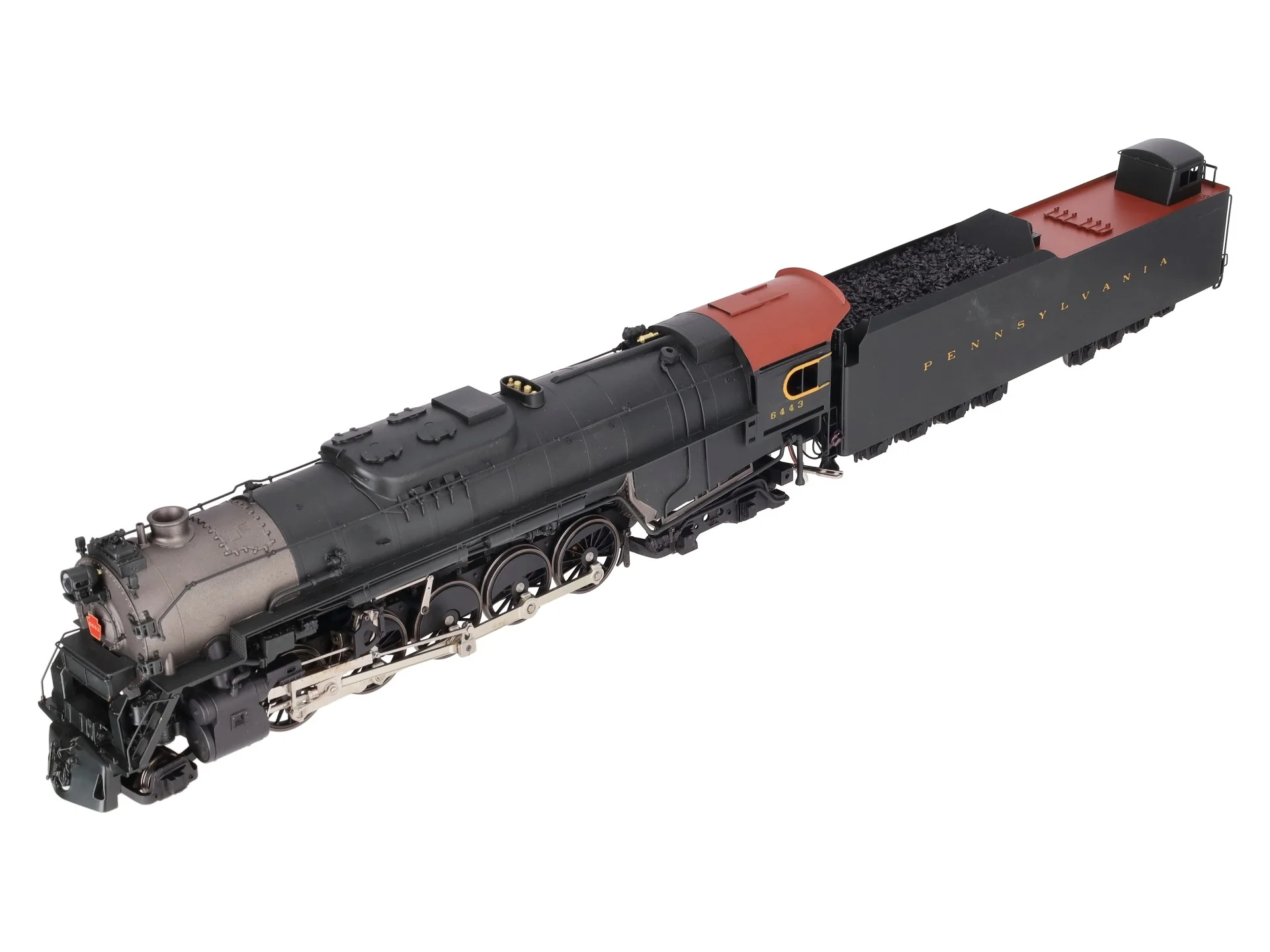 Sunset Models O Brass PRR J1a 2-10-4 Steam Locomotive & Tender #6443 (2-Rail) EX/Box - Image 4