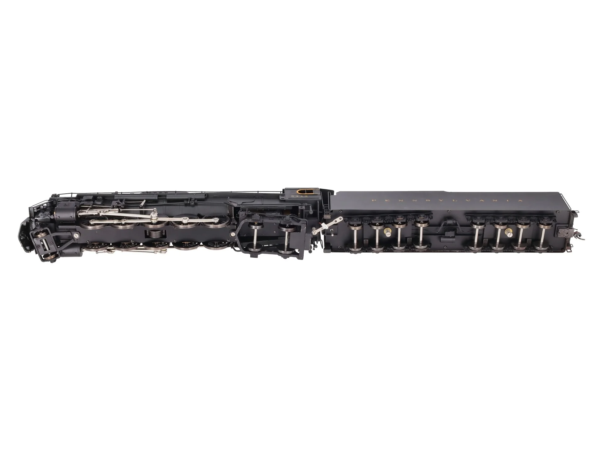 Sunset Models O Brass PRR J1a 2-10-4 Steam Locomotive & Tender #6443 (2-Rail) EX/Box - Image 6