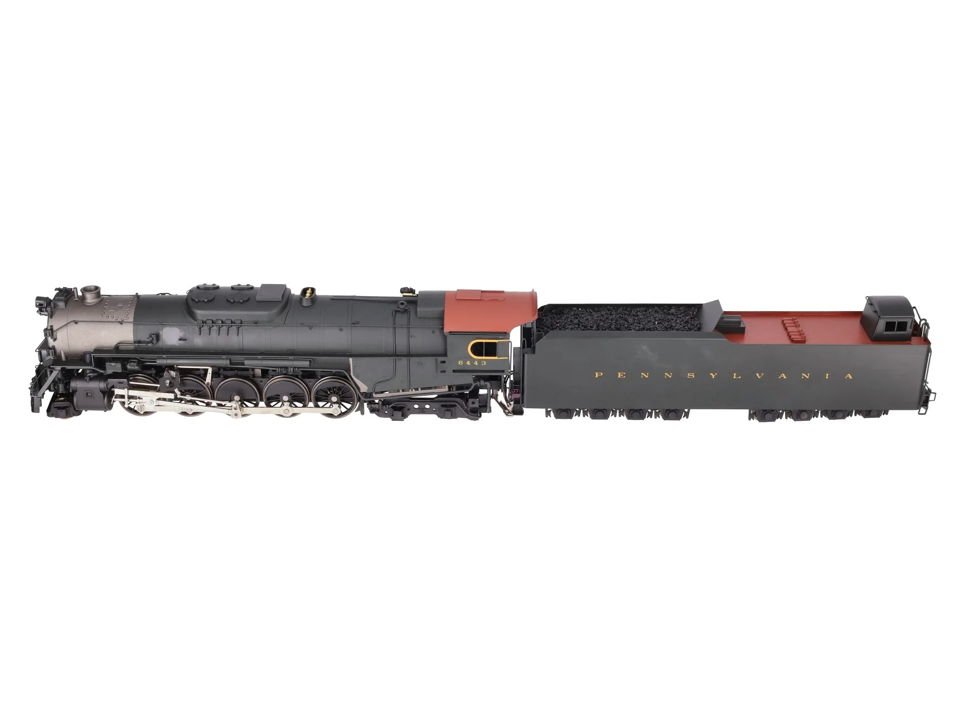 Sunset Models O Brass PRR J1a 2-10-4 Steam Locomotive & Tender #6443 (2-Rail) EX/Box - Image 7