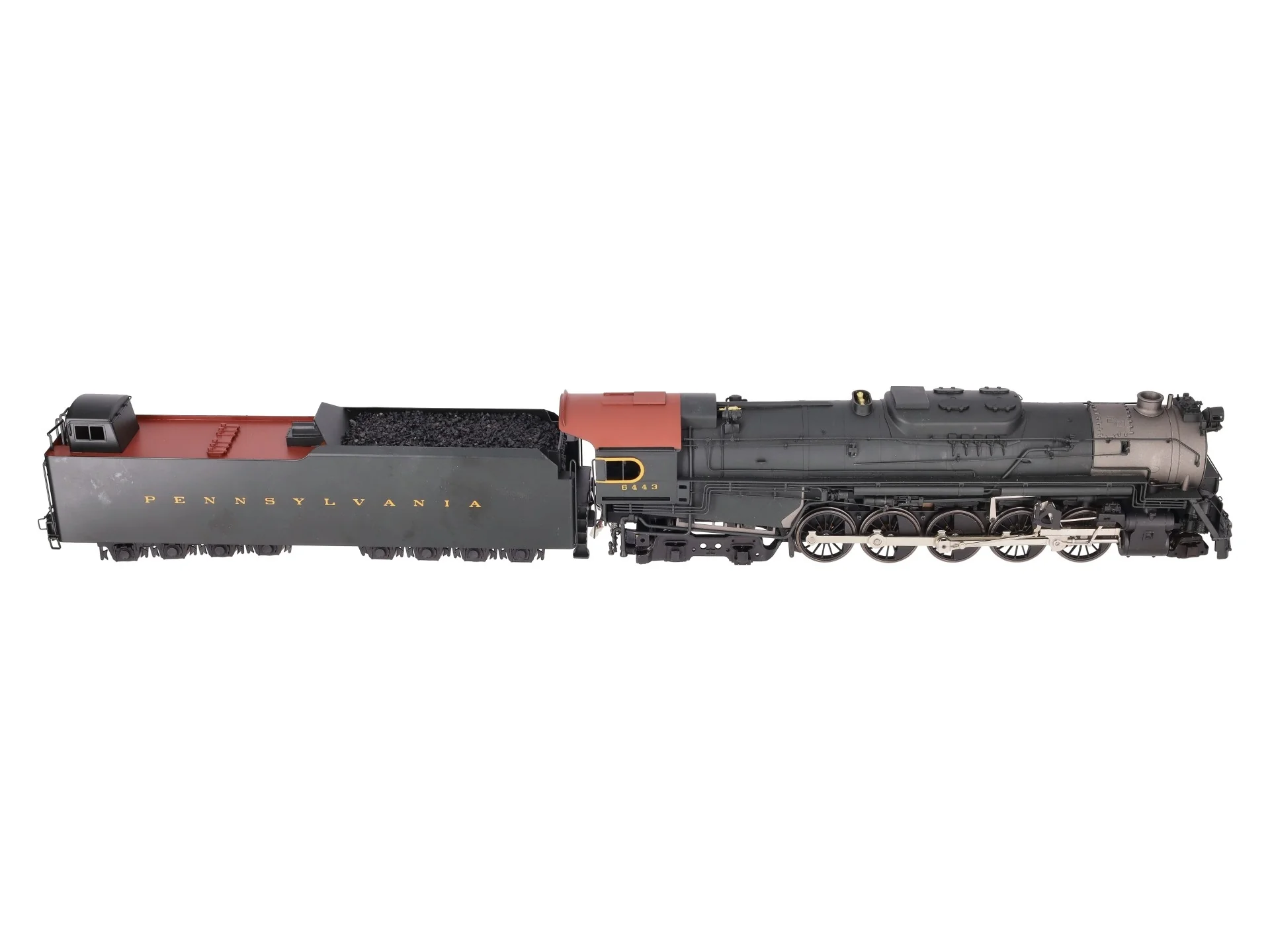Sunset Models O Brass PRR J1a 2-10-4 Steam Locomotive & Tender #6443 (2-Rail) EX/Box - Image 8