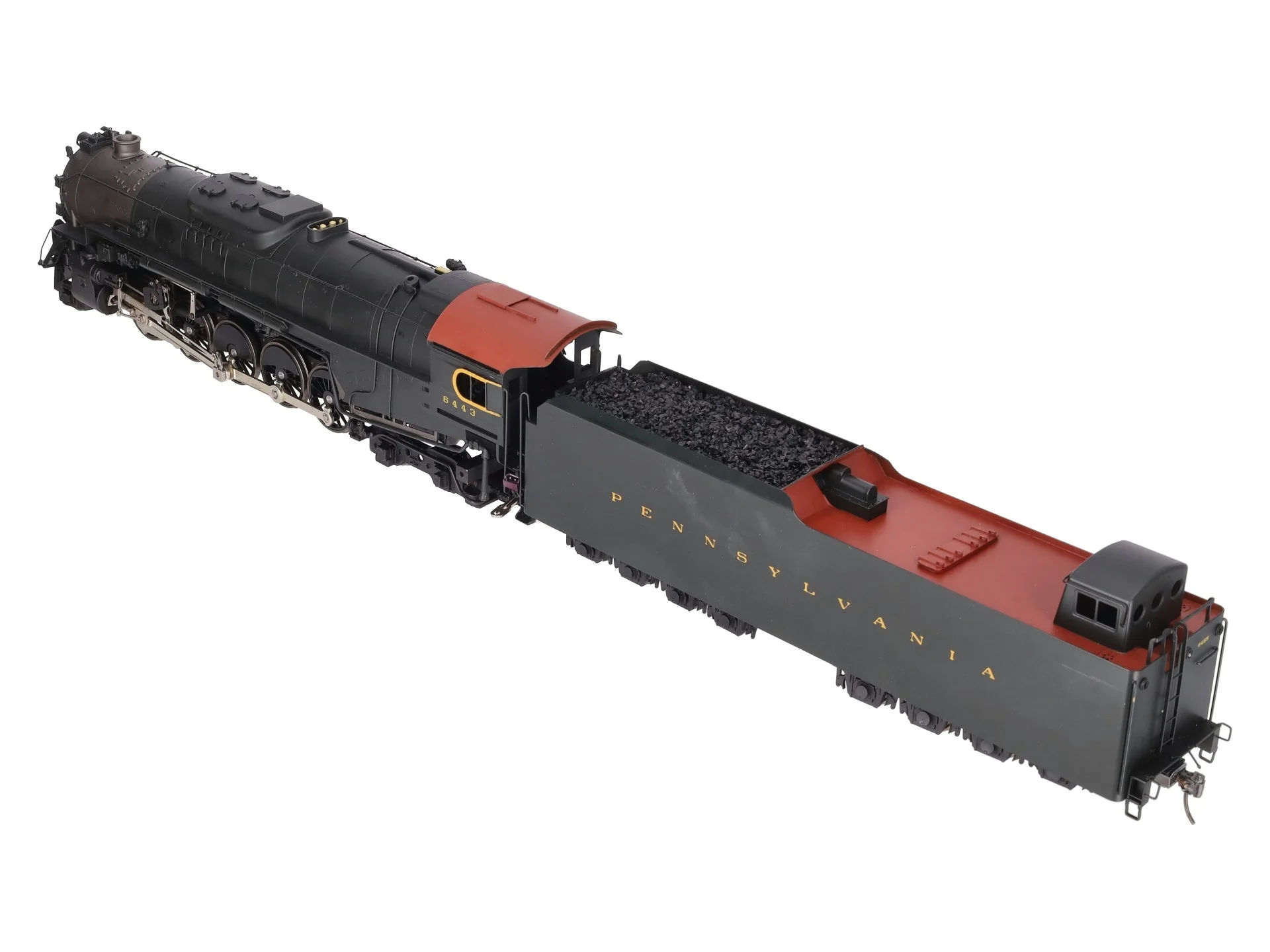 Sunset Models O Brass PRR J1a 2-10-4 Steam Locomotive & Tender #6443 (2-Rail) EX/Box - Image 9