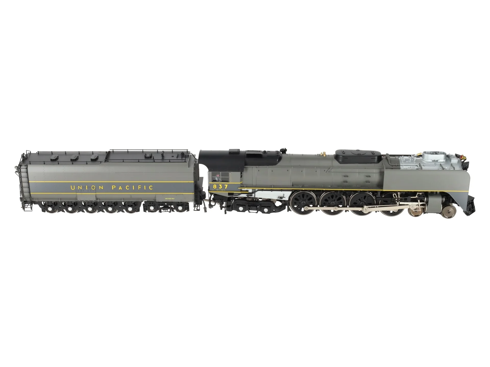 Sunset Models O Brass UP FEF-3 4-8-4 Steam Locomotive & Tender #837 (2-Rail) LN/Box - Image 5