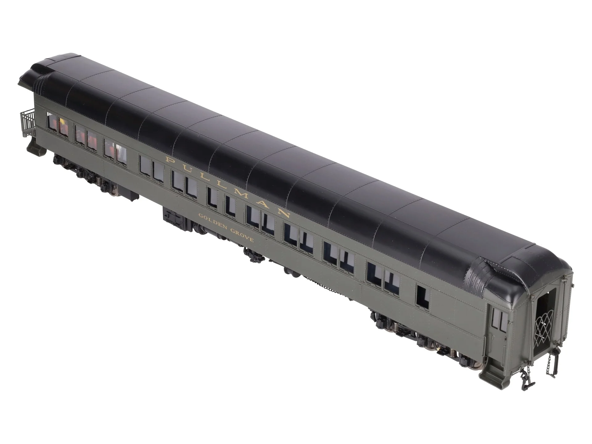 Sunset Models O Scale Brass Pullman Observation Car "Golden Grove" (2-Rail) EX/Box - Image 11