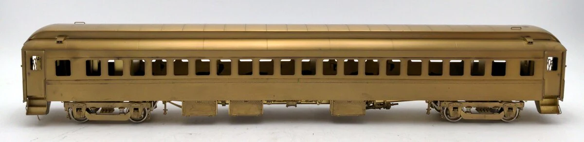 The Car Works O 2-Rail BRASS New York Central 70' Commuter Club Car -Unpainted EX/Box - Image 4