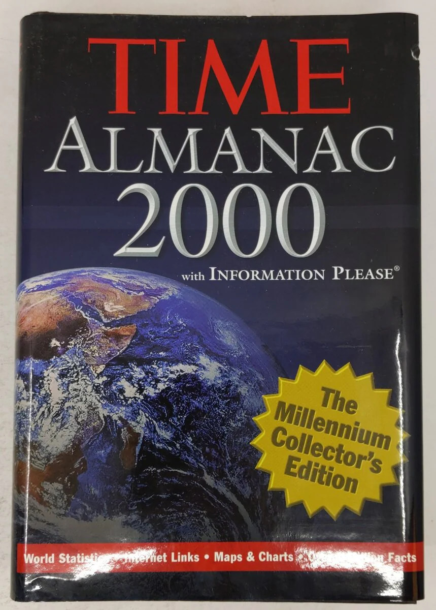 Time Almanac 2000 With Information Please Hardcover Book By Borgna Brunner VG