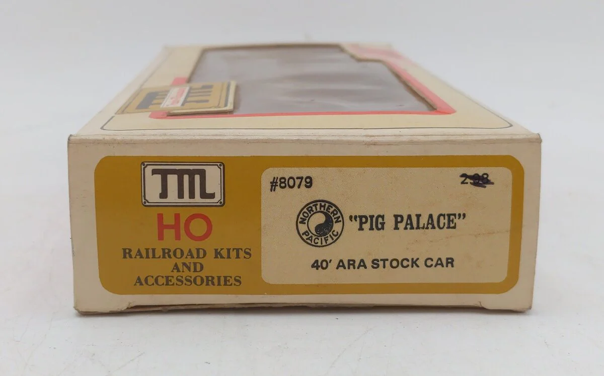 Train Miniature 8079 HO Northern Pacific "Pig Palace" 40' Stock Car #84106 EX/Box - Image 5