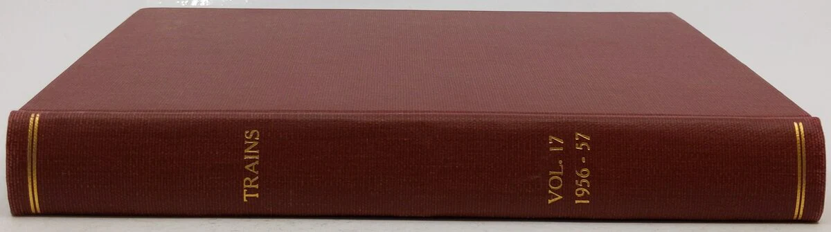 Trains Vol.17 1956-57 Hardcover Book VG - Image 3