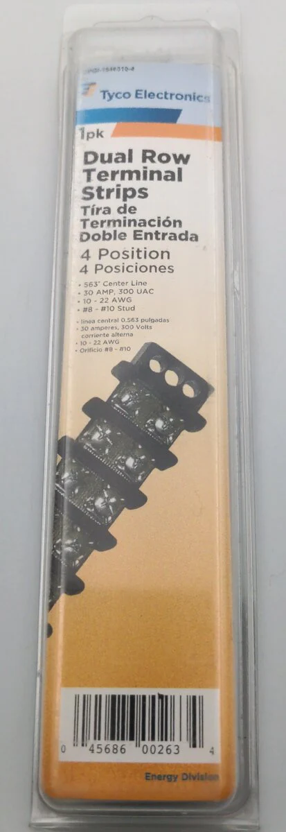Tyco Electronics CPGI-1546310 Dual Row Terminal Strips 4 position