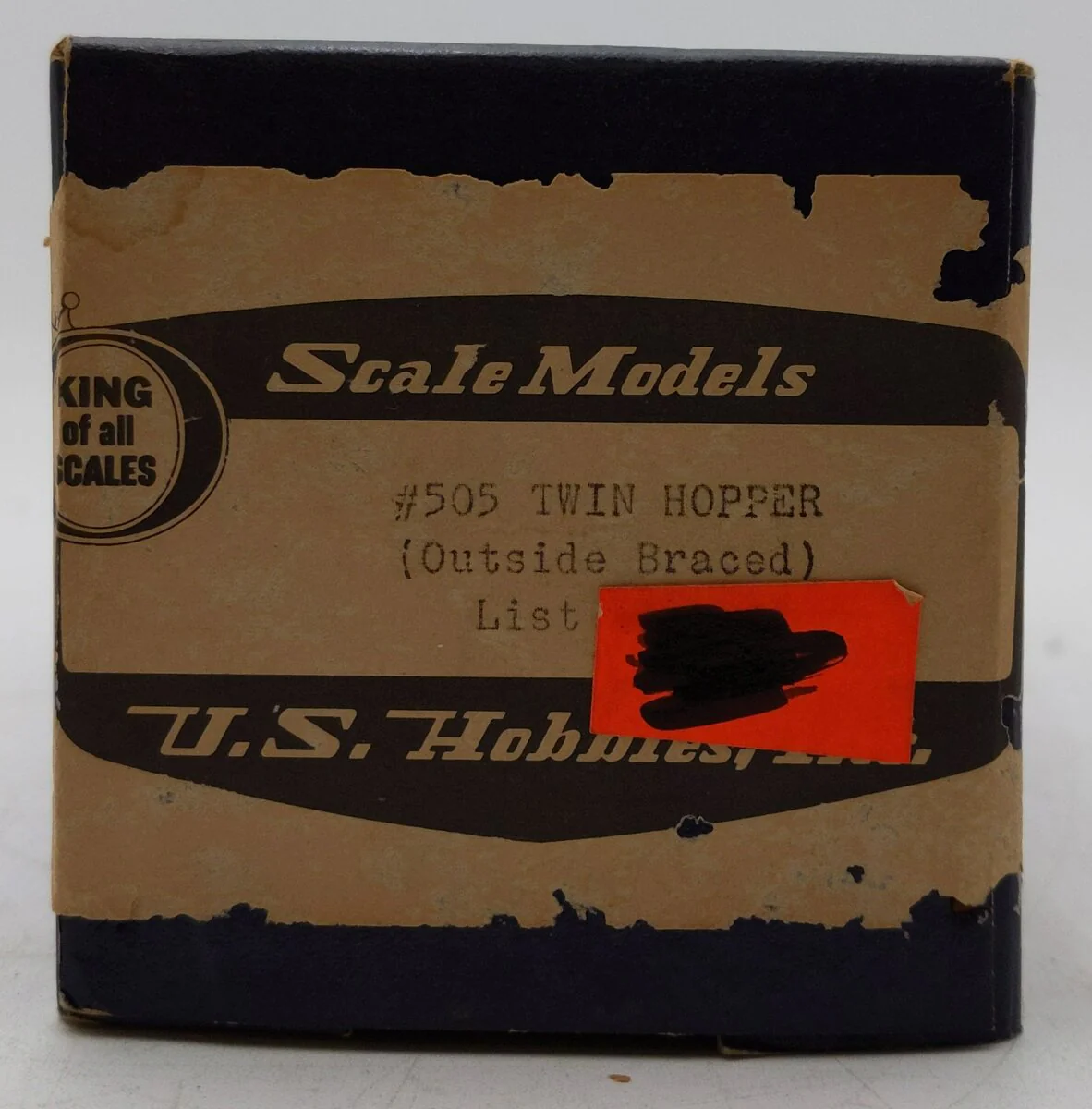 US Hobbies 505 O Scale 2 Rail BRASS Twin Hopper Car (2-Rail) (Unpainted) VG/Box - Image 7