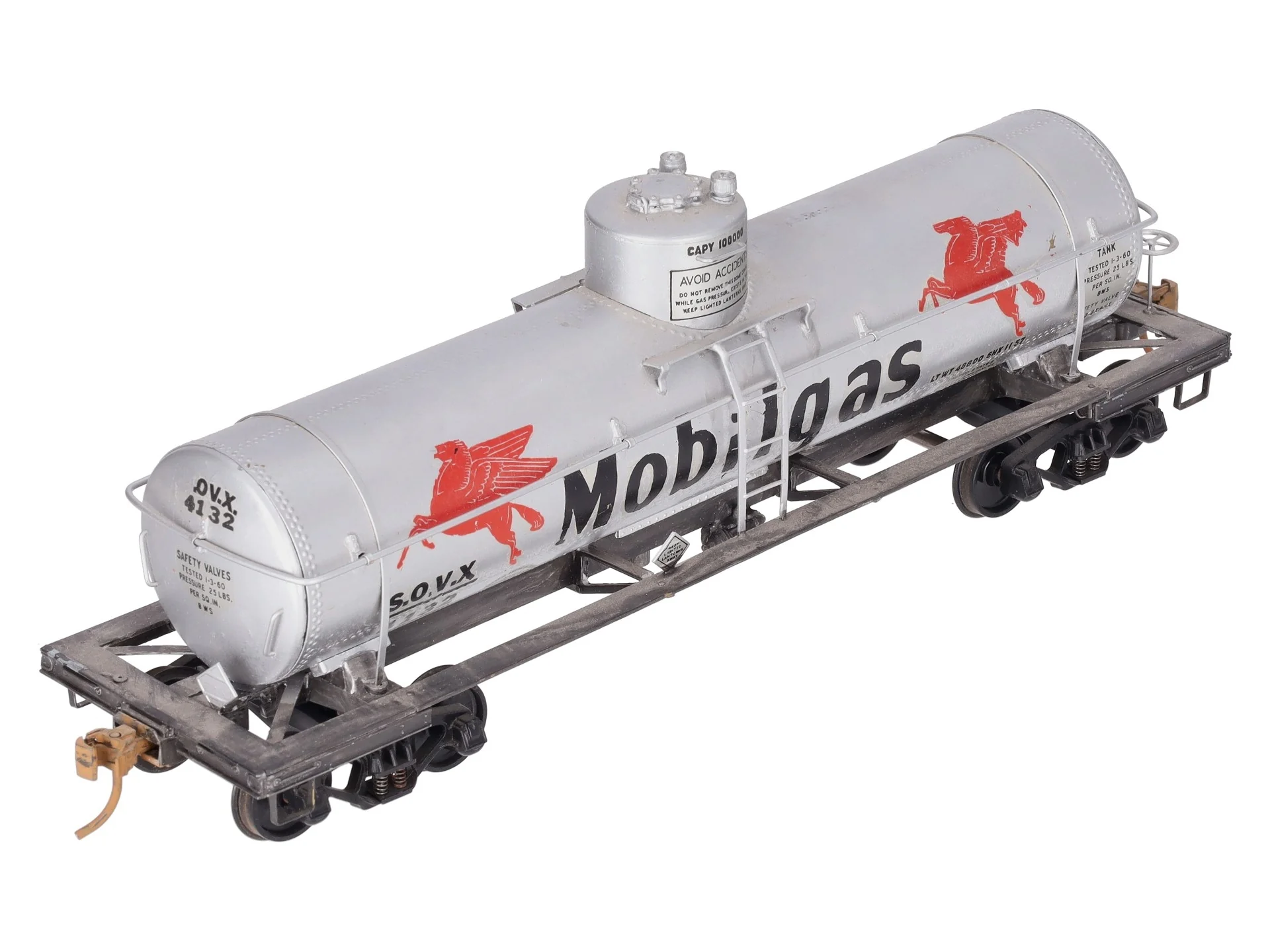 US Hobbies O Brass Mobilgas 8,000 Gallon Tank Car #4132 - Custom (2-Rail) - Image 9