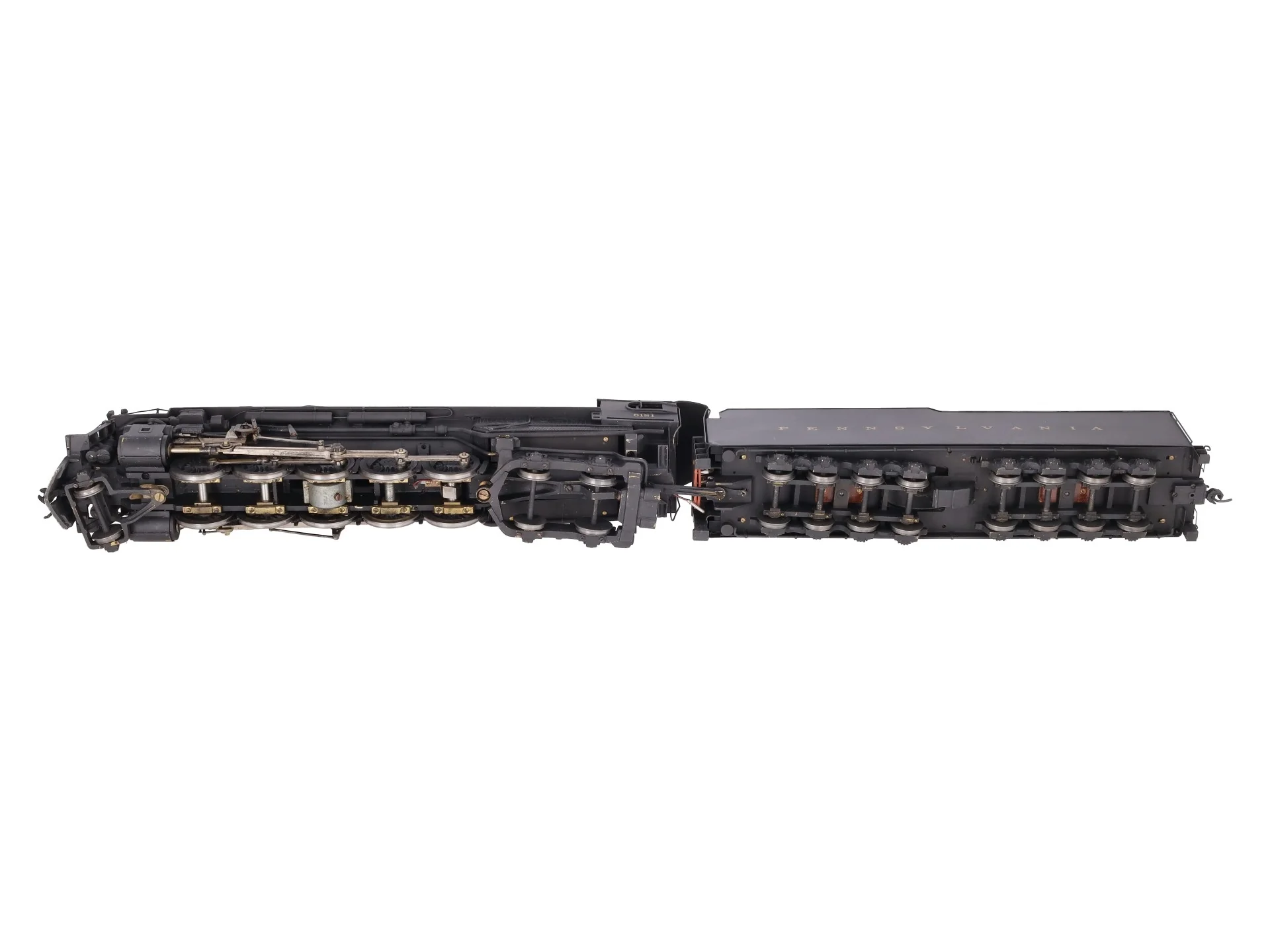 US Hobbies O Scale Brass PRR J1a 2-10-4 Steam Locomotive & Tender #6151 (2-Rail) EX - Image 2