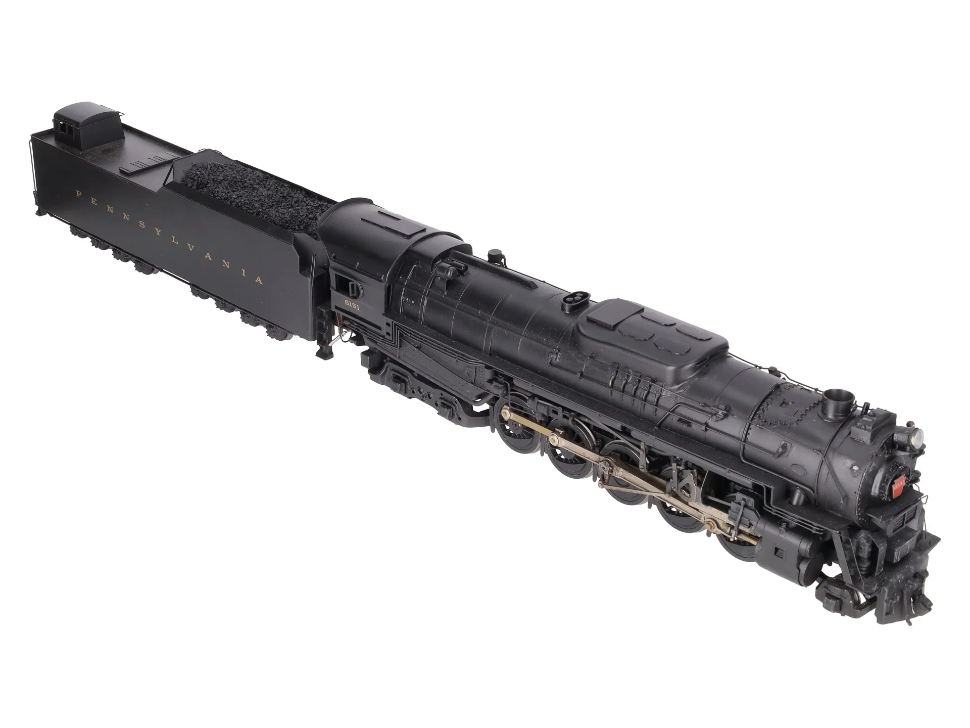 US Hobbies O Scale Brass PRR J1a 2-10-4 Steam Locomotive & Tender #6151 (2-Rail) EX - Image 7