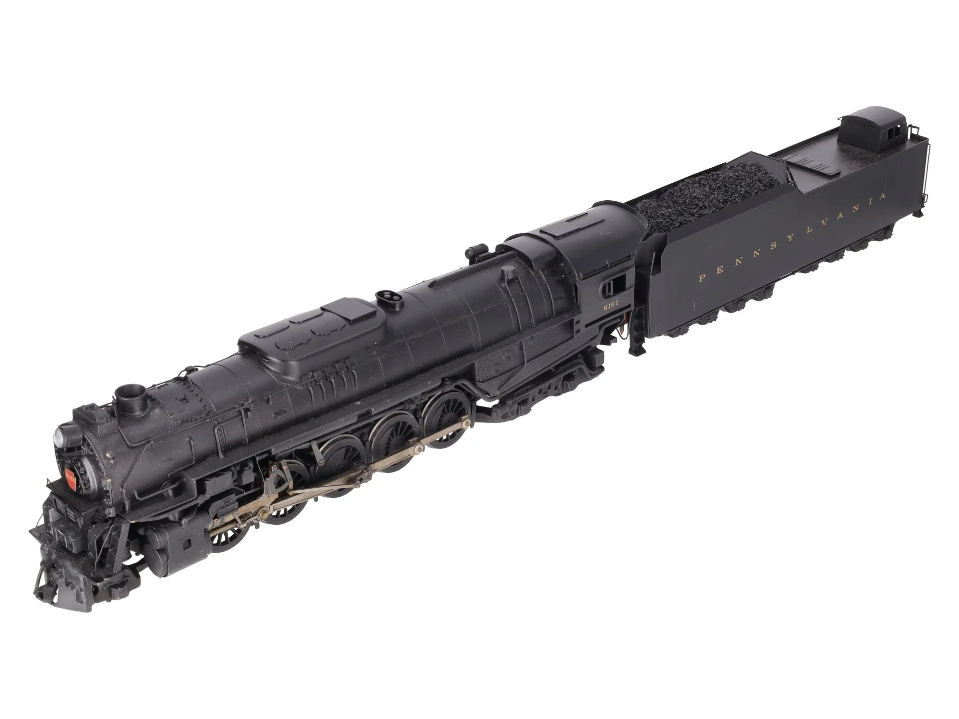 US Hobbies O Scale Brass PRR J1a 2-10-4 Steam Locomotive & Tender #6151 (2-Rail) EX - Image 9