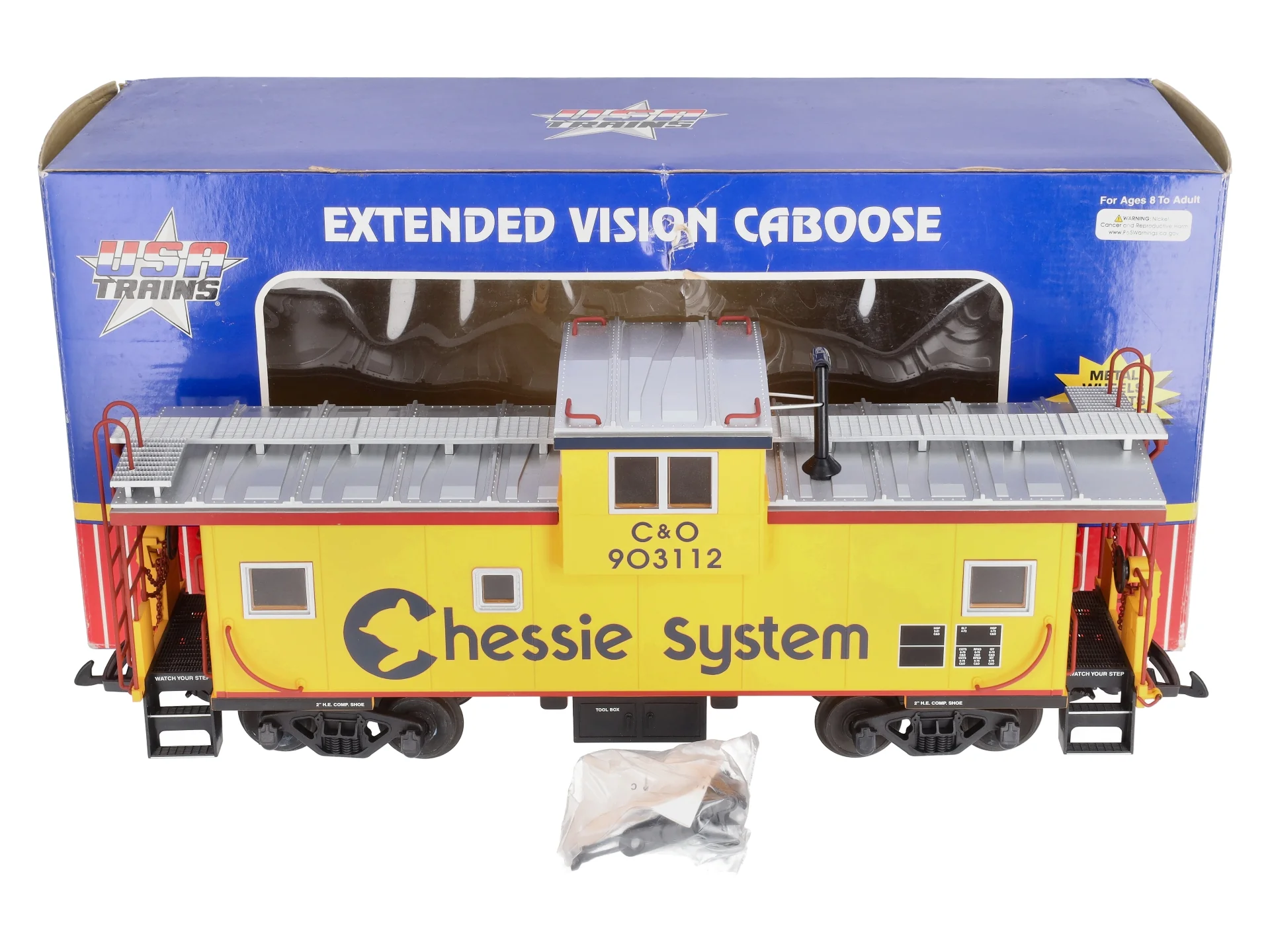 USA Trains 12128 G Chessie Illuminated Ext. Vision Caboose #903112 LN/Box