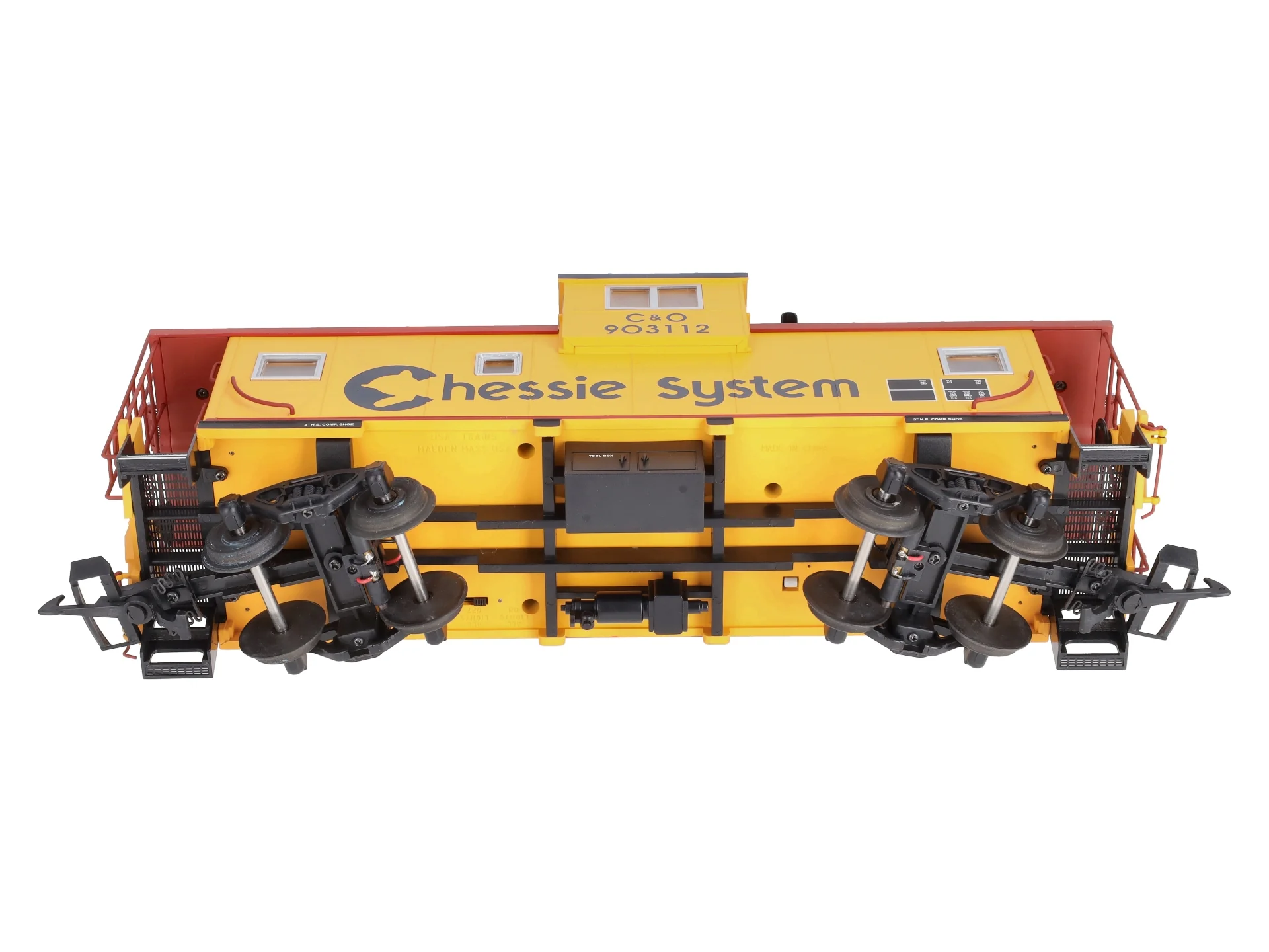 USA Trains 12128 G Chessie Illuminated Ext. Vision Caboose #903112 LN/Box - Image 10